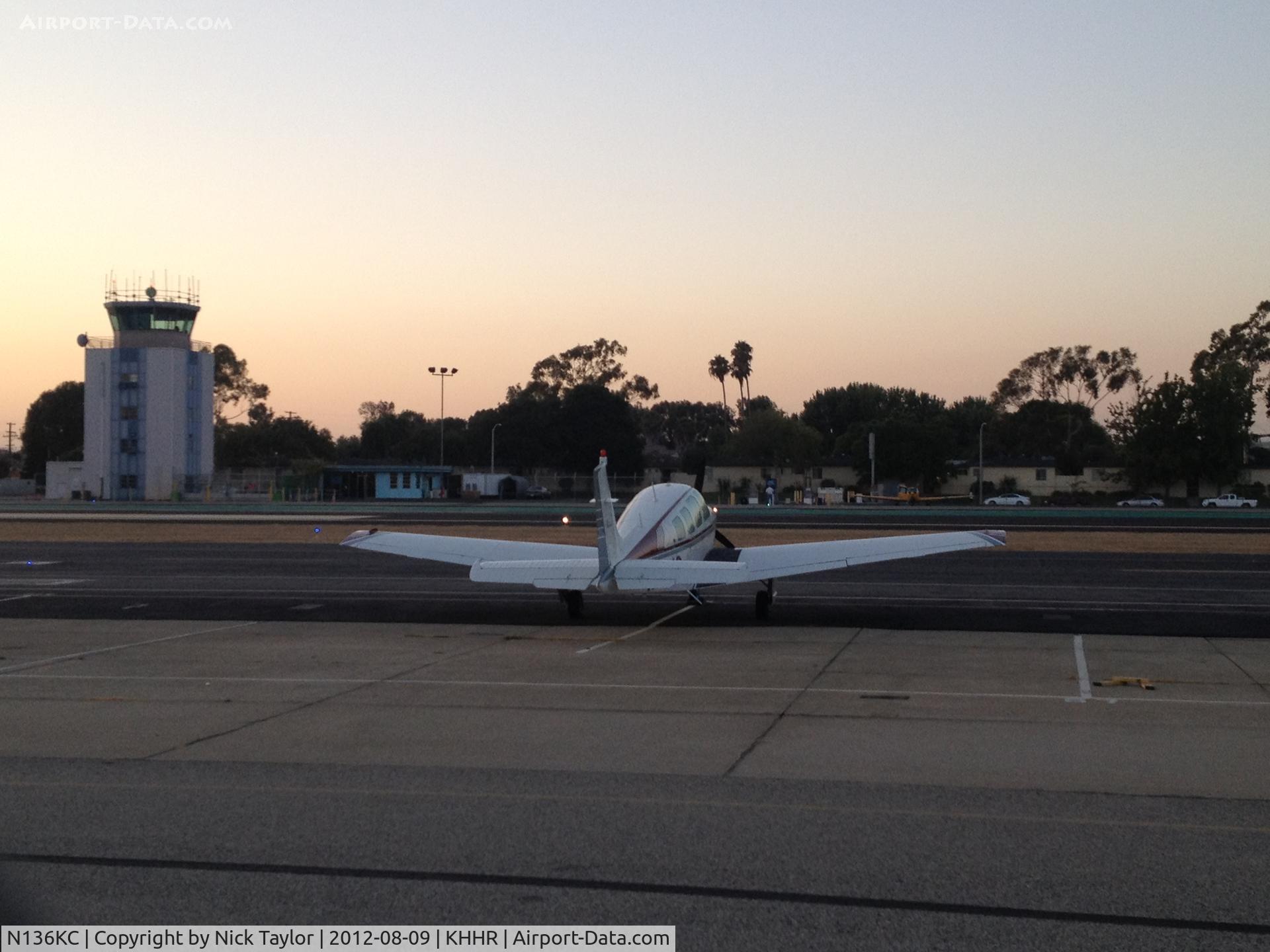 N136KC, 1978 Beech A36 Bonanza 36 C/N E-1373, Parked on the south side