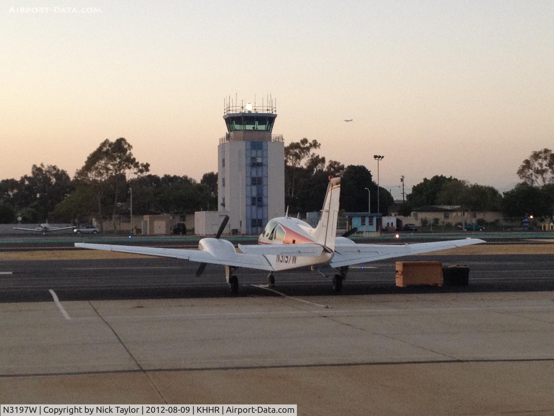N3197W, 1974 Beech 95-B55 (T42A) Baron C/N TC-1658, Parked on the south side
