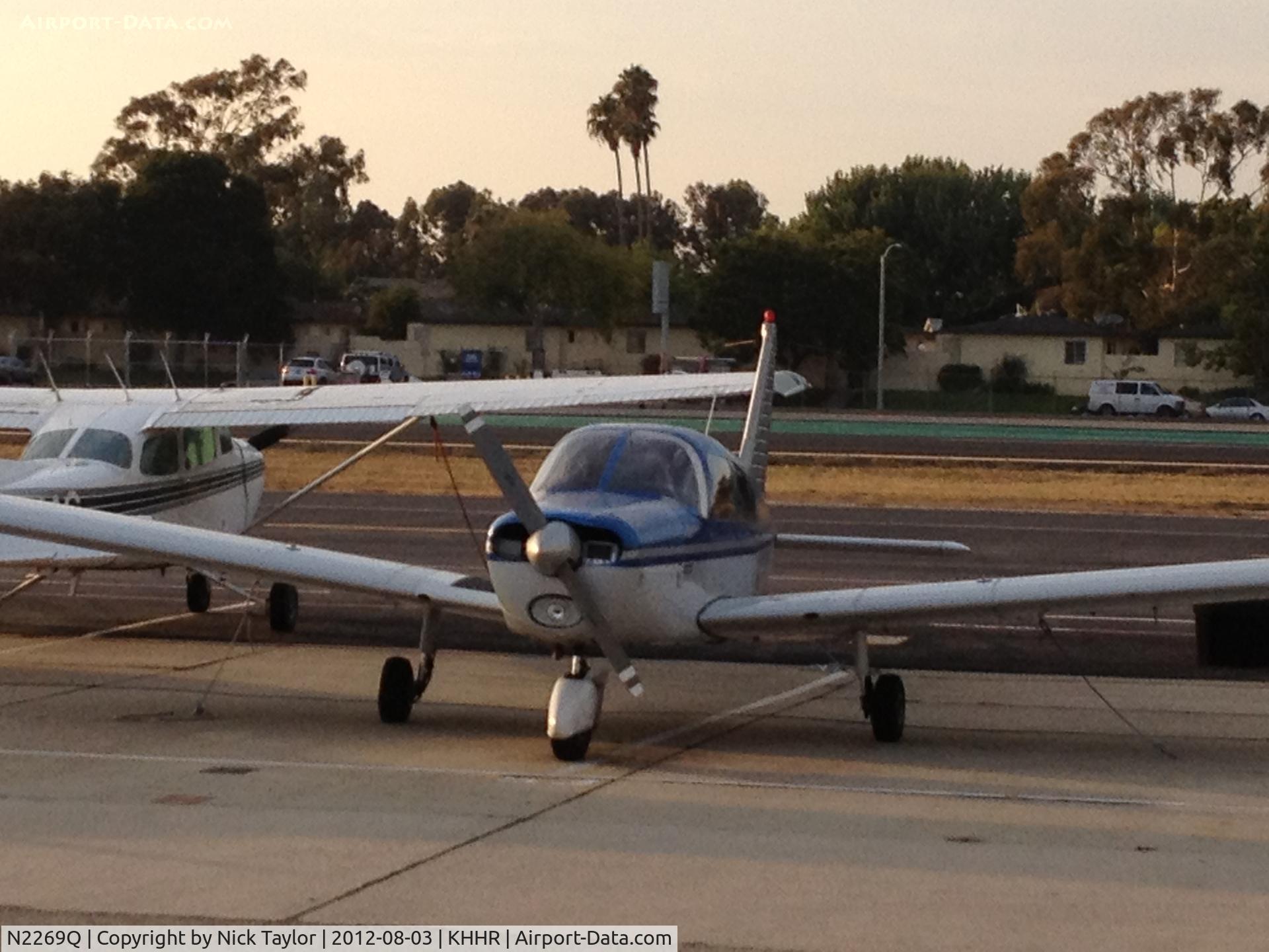 N2269Q, 1977 Piper PA-28-140 C/N 28-7725189, Parked on the south side