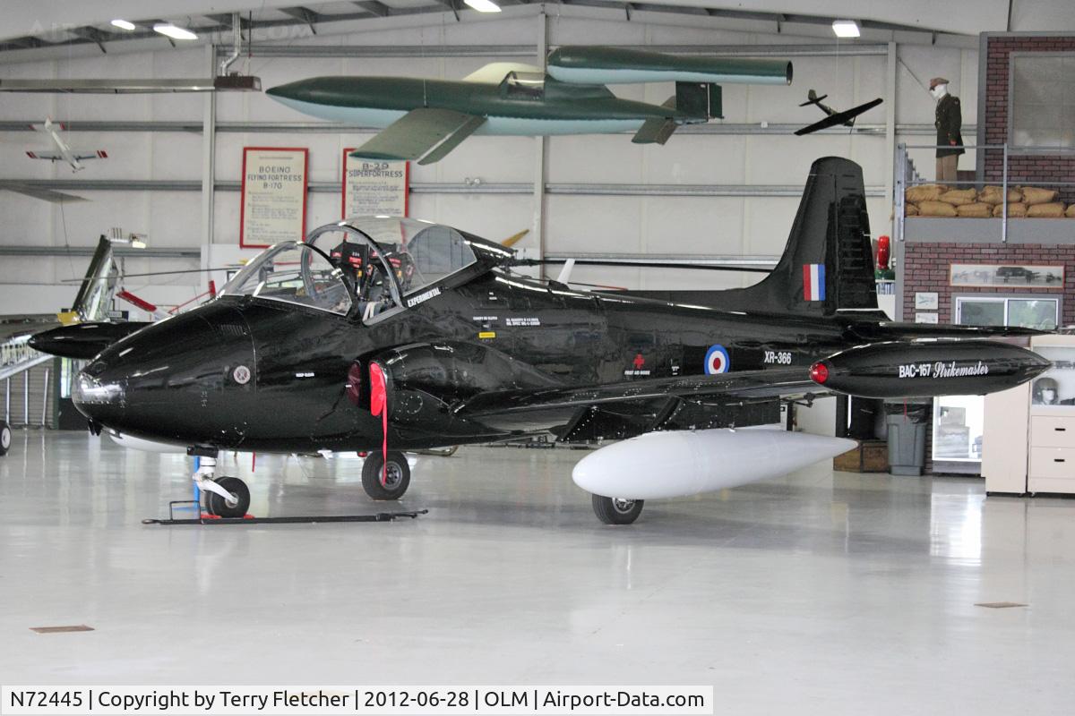 N72445, 1969 BAC 167 Strikemaster C/N EEP/JP/1934, 1969 British Aircraft Corp BAC 167 Strikemaster, c/n: EEP/JP/1934  ex Singapore AF 314