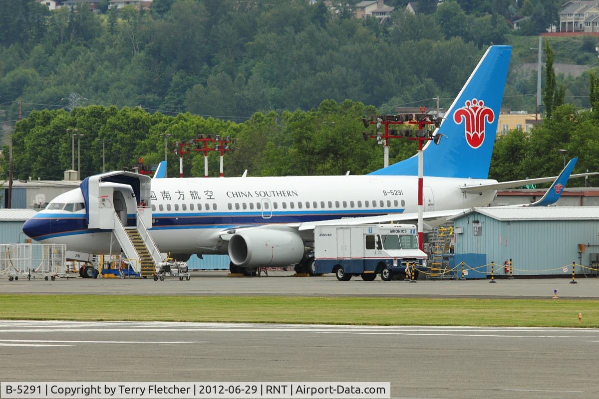 B-5291, 2012 Boeing 737-71B C/N 38962, China Southern's 2012 Boeing B73-71B, c/n: 38962 at Renton on pre first flight checks