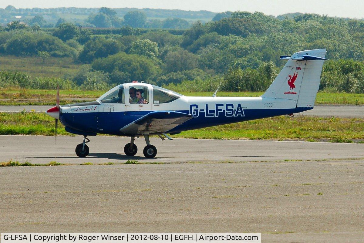 G-LFSA, 1978 Piper PA-38-112 Tomahawk Tomahawk C/N 38-78A0430, Visiting Piper Tomahawk operated by the Liverpool
Flying School as Liverbird 1.