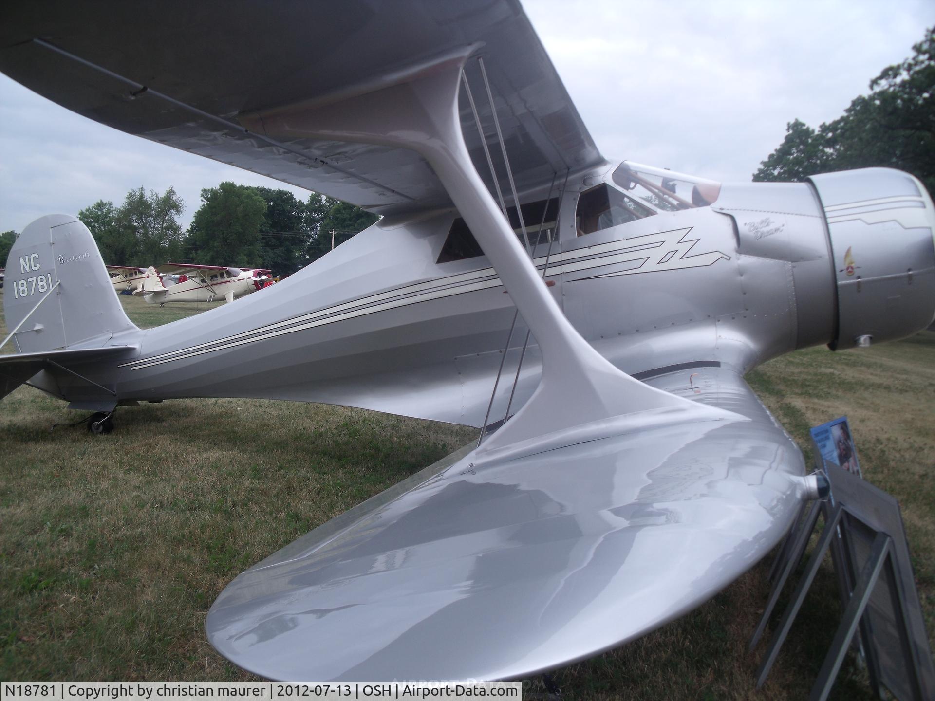 N18781, 1938 Beech F17D Staggerwing C/N 204, beech