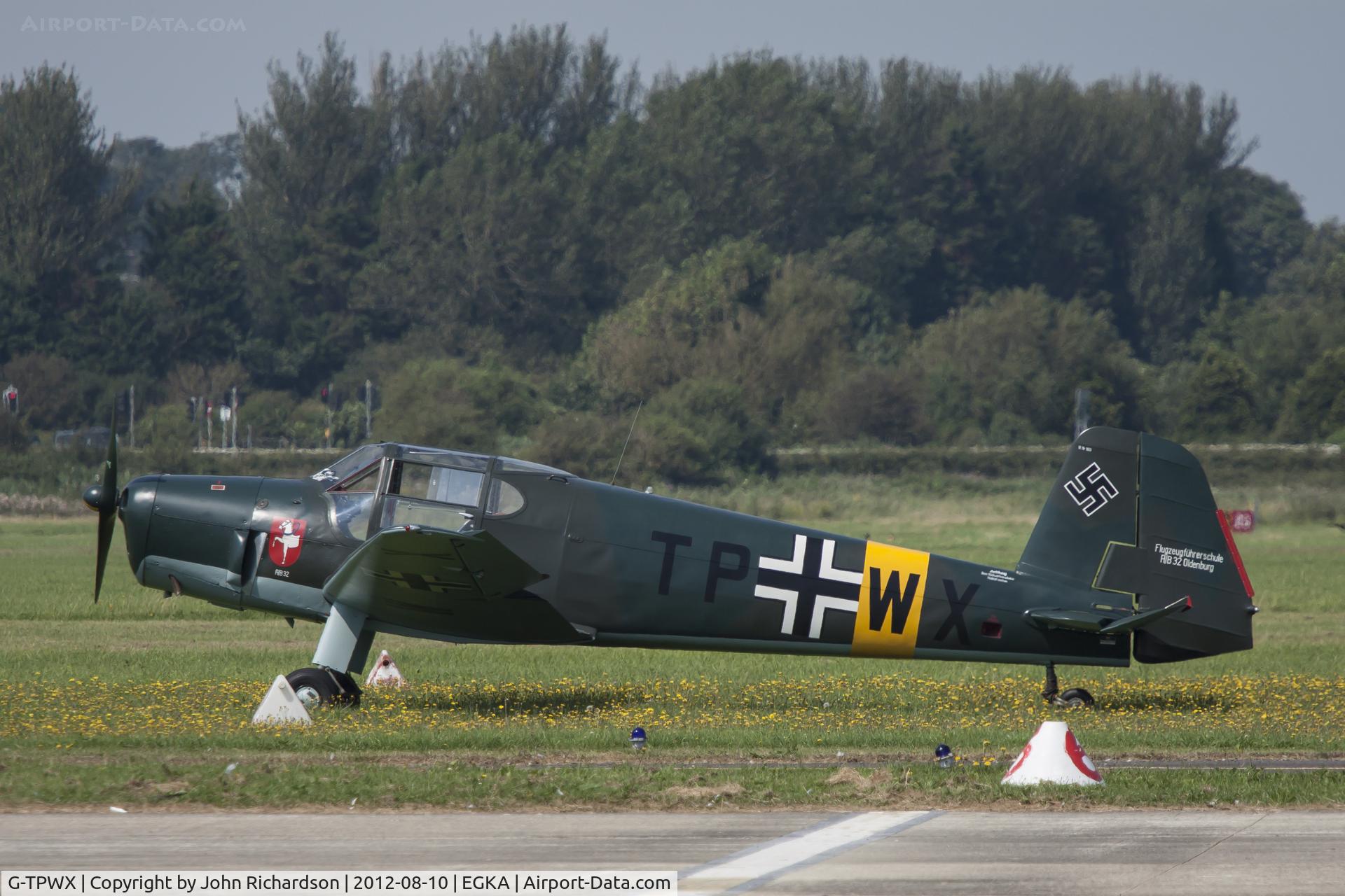 G-TPWX, 1966 Heliopolis Gomhouria Mk.6 (Bu-181) C/N 183, Using Shoreham for Eastbourne Display