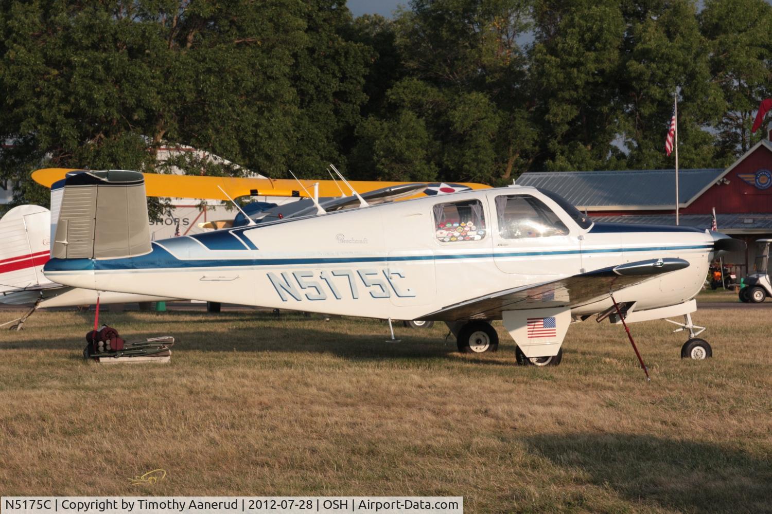 N5175C, 1950 Beech B35 C/N D-2400, 1950 Beech B35, c/n: D-2400