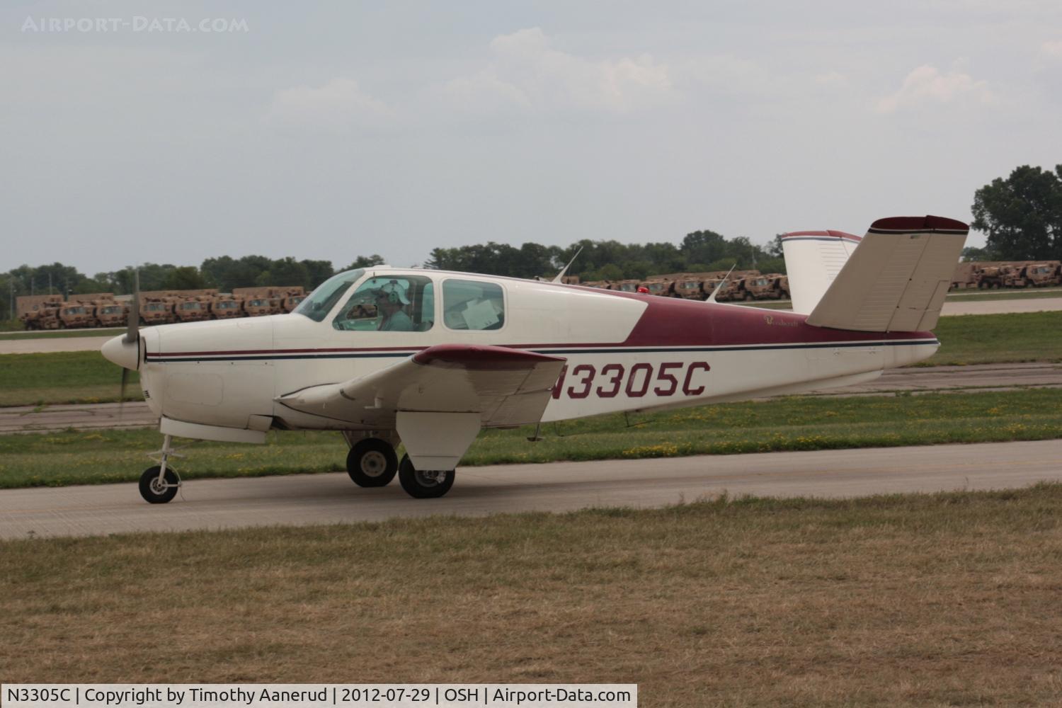 N3305C, 1954 Beech E35 C/N D3971, 1954 Beech E35, c/n: D3971