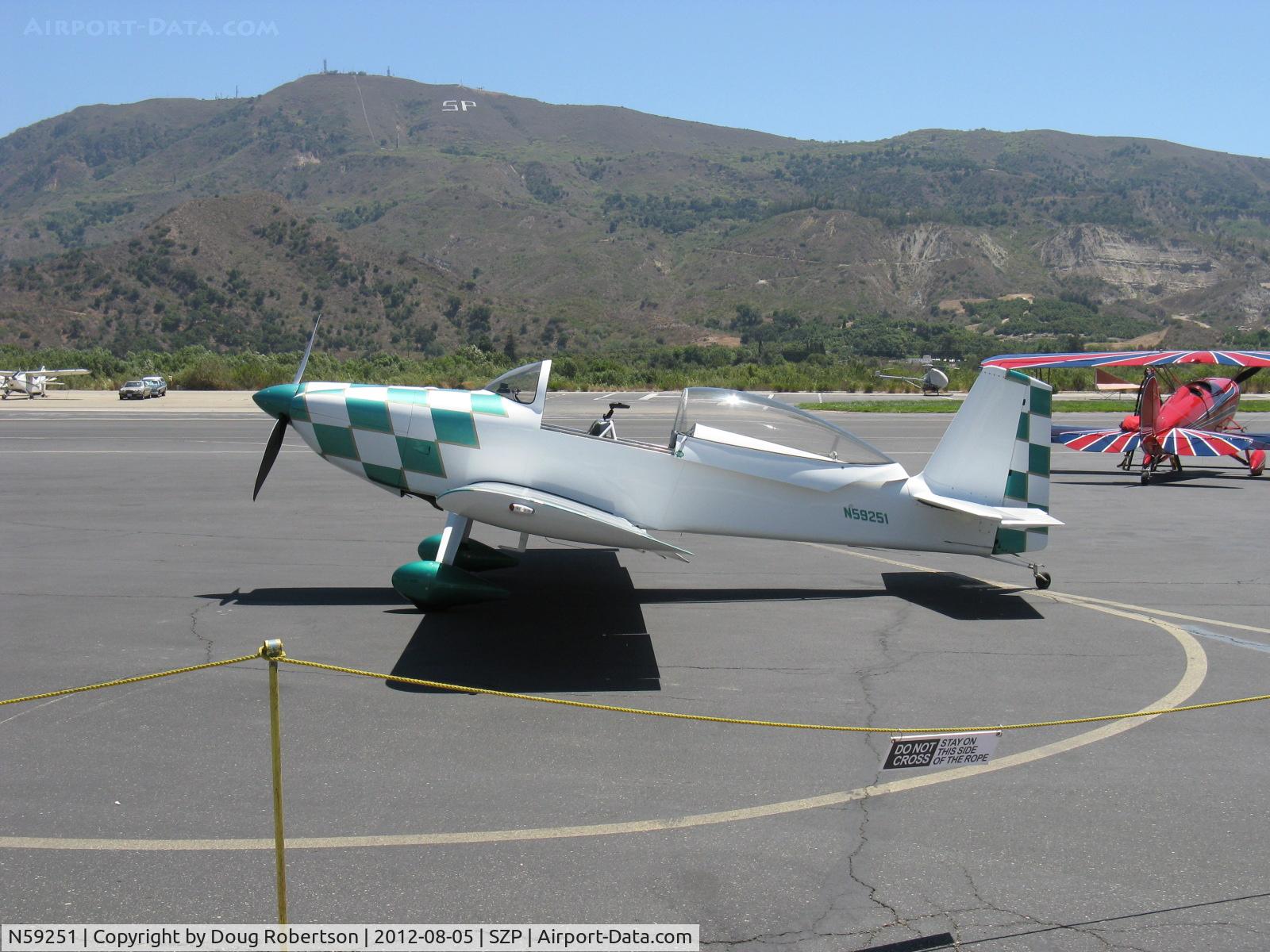 N59251, 2007 Vans RV-8 C/N 81199, 2007 Snider VAN's RV-8, Superior XP-360 180 Hp