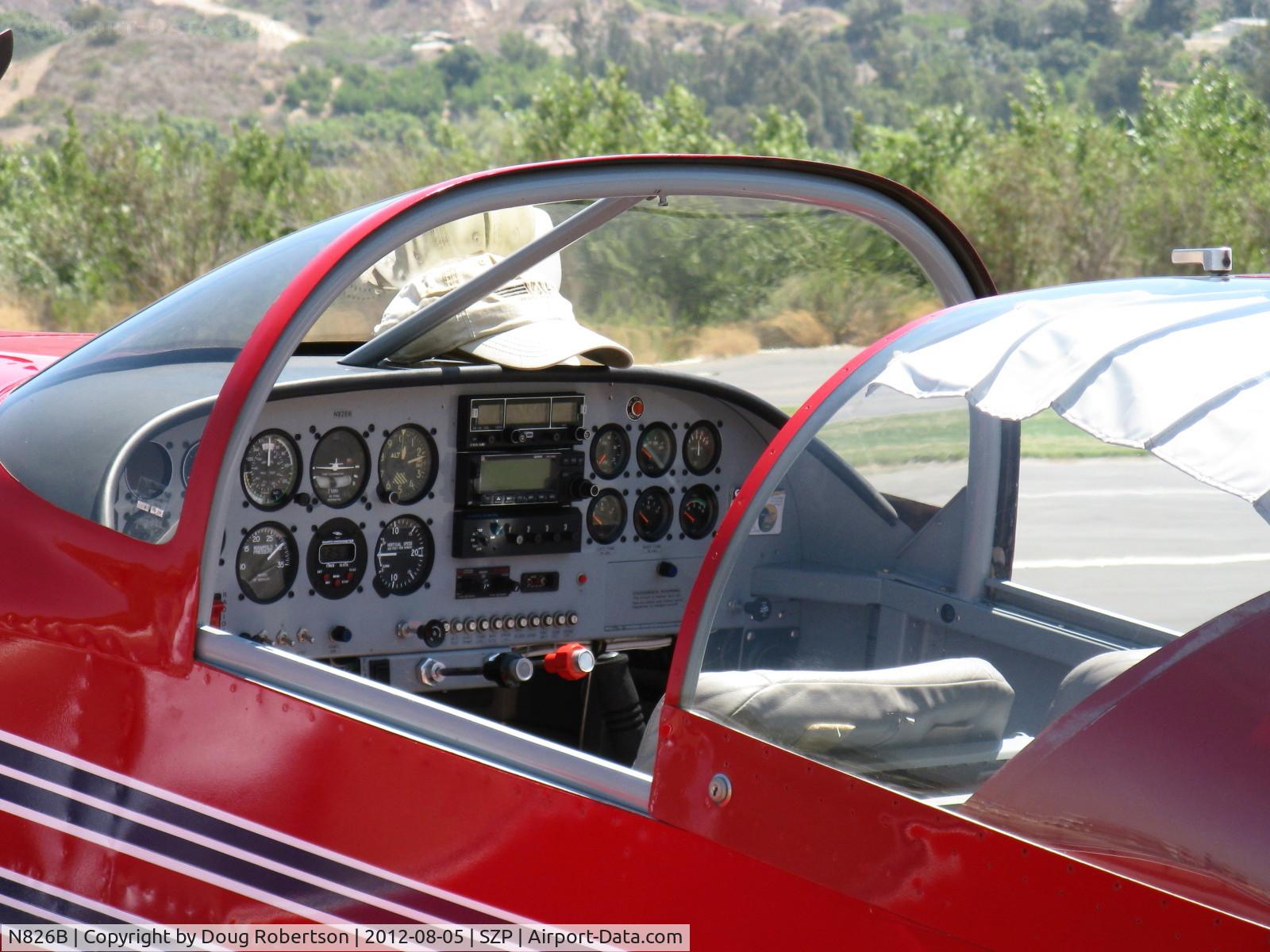 N826B, 1995 Vans RV-6 C/N 22290, 1995 Newhall VAN's RV-6, Lycoming O-320 160 Hp, full panel