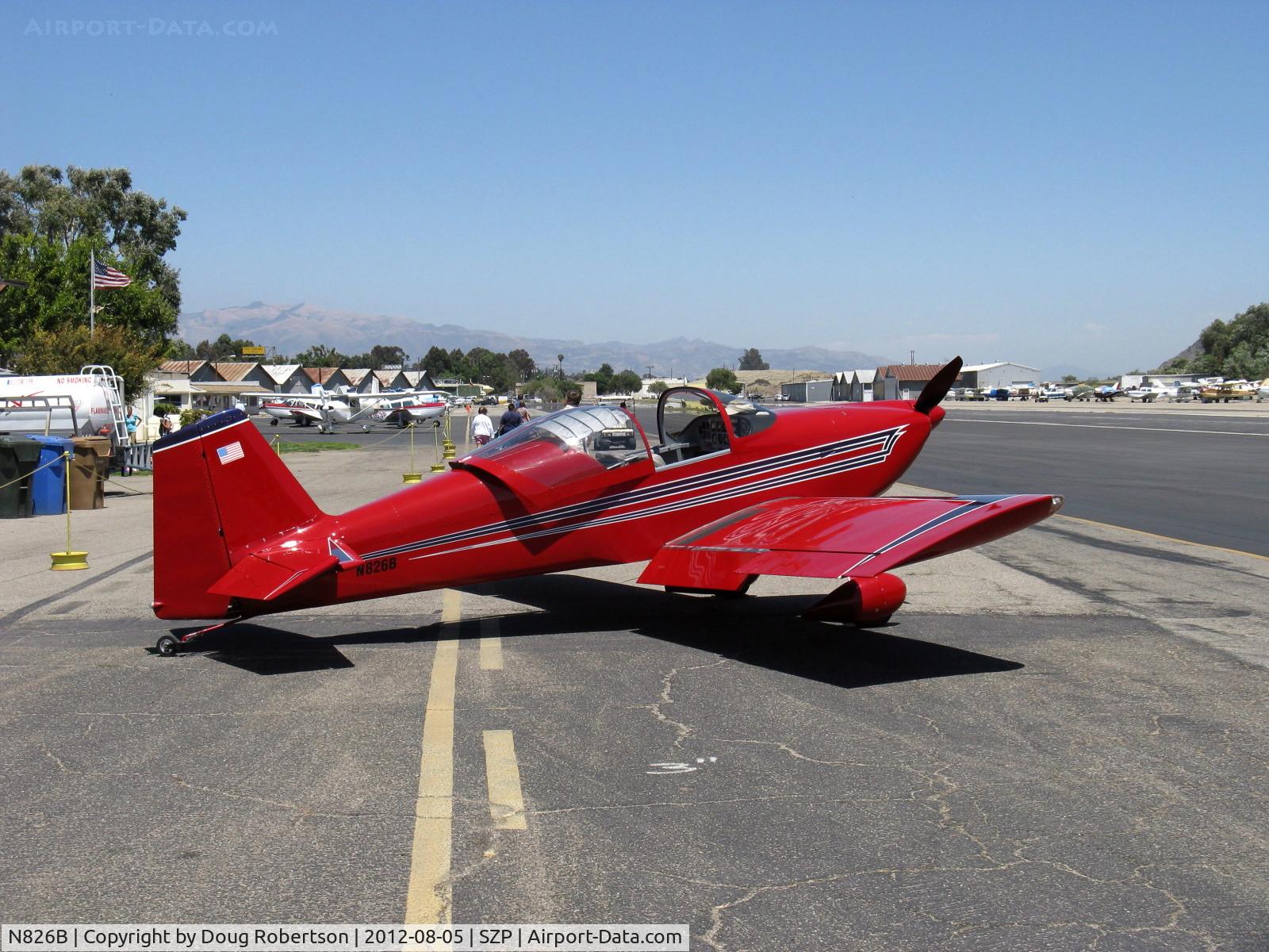 N826B, 1995 Vans RV-6 C/N 22290, 1995 Newhall VAN's RV-6, Lycoming O-320 160 Hp