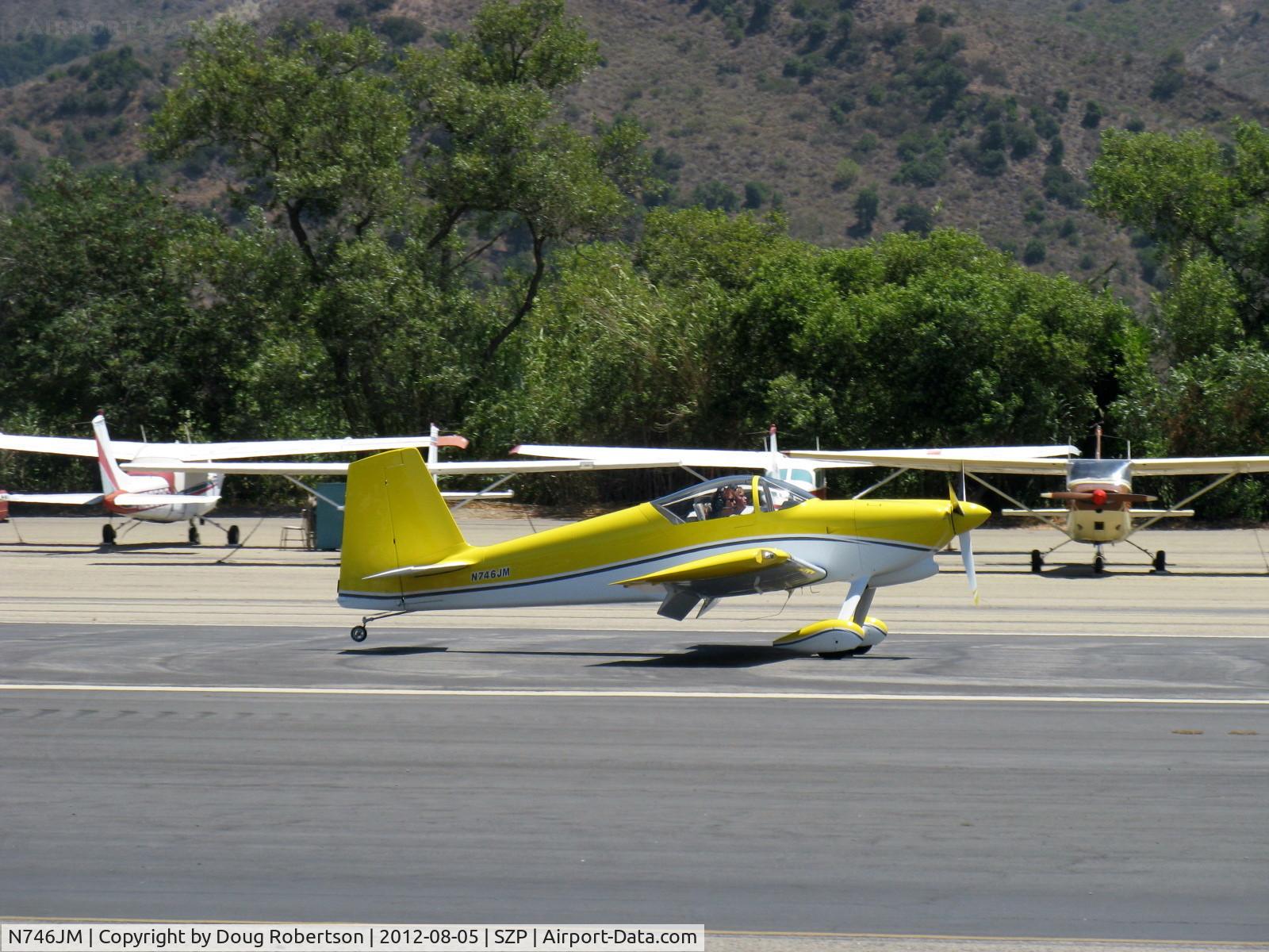 N746JM, 2007 Vans RV-7 C/N 71695, 2007 Malherbe/Malherbe VAN's RV-7, three-blade prop, landing roll Rwy 22