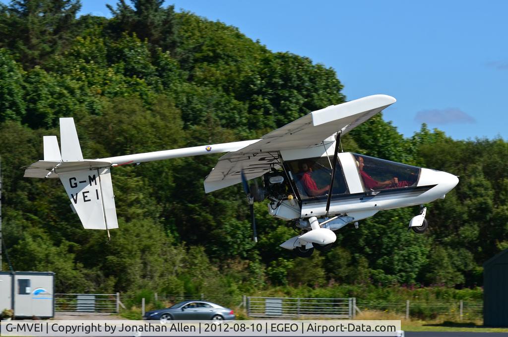 G-MVEI, 1988 CFM Shadow Series CD C/N 085, Taking-off from Oban Airport.