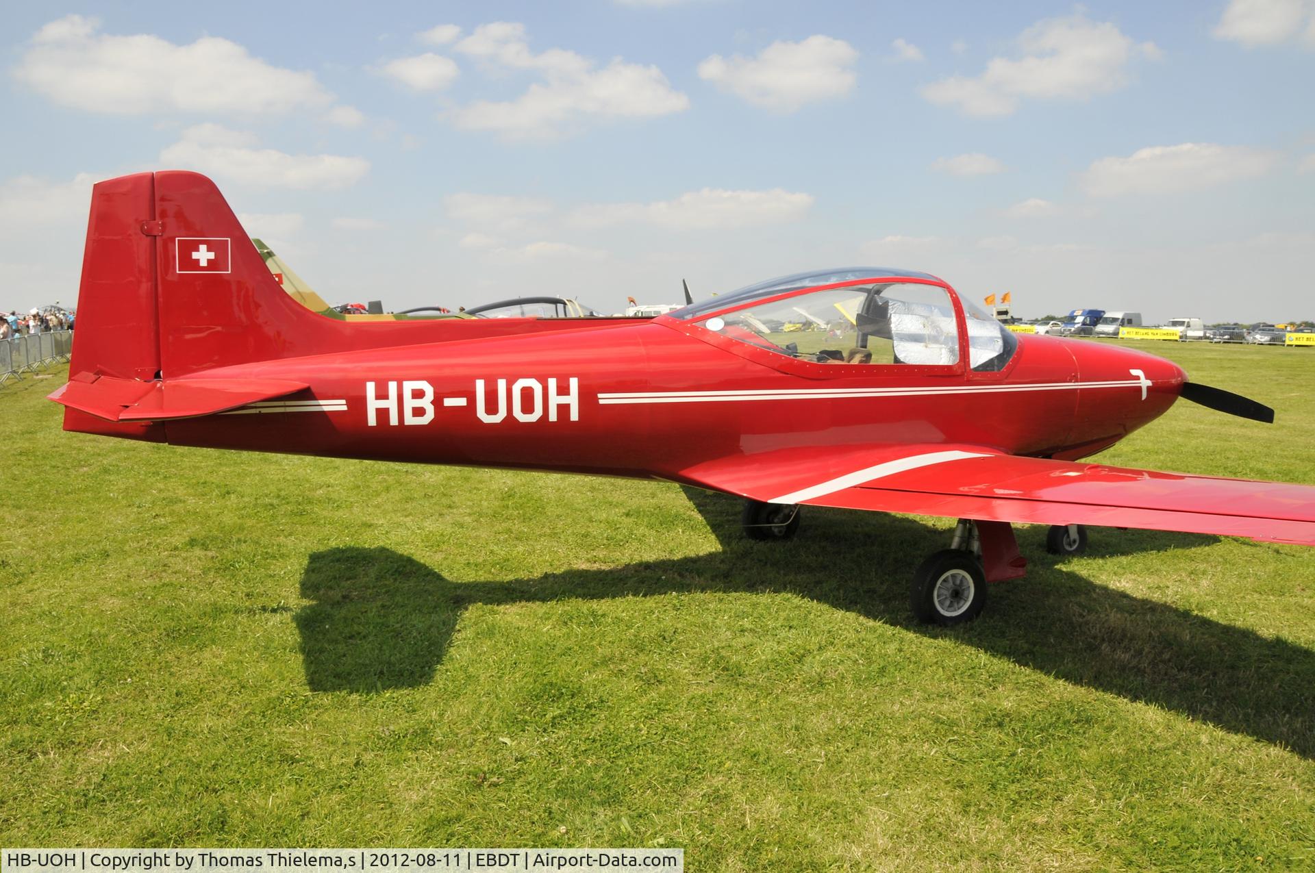 HB-UOH, 1956 Aviamilano F-8L Falco Series 1 C/N 105, Fly In