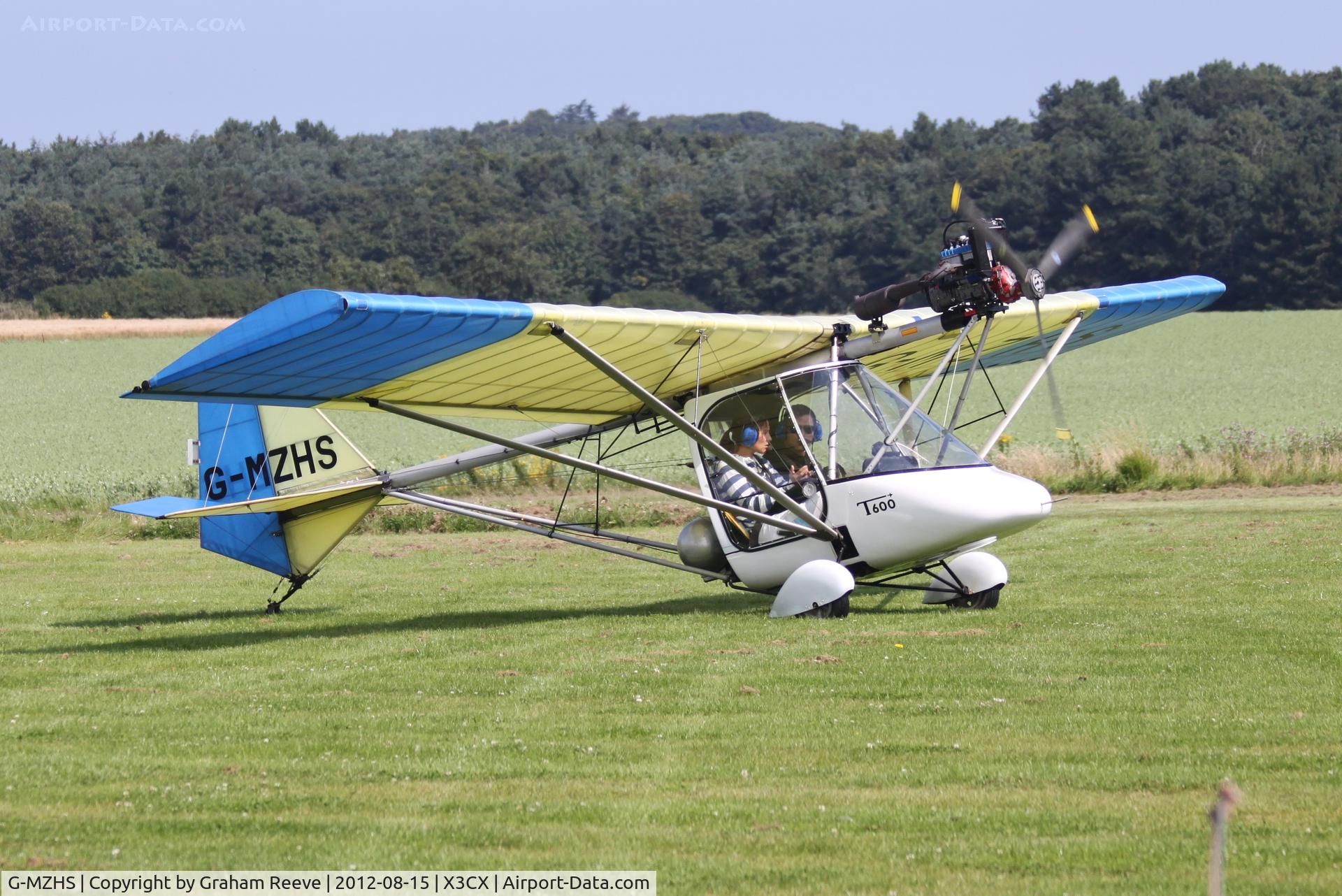 G-MZHS, 1997 Thruster T600T C/N 9077-T600T-013, Just landed.