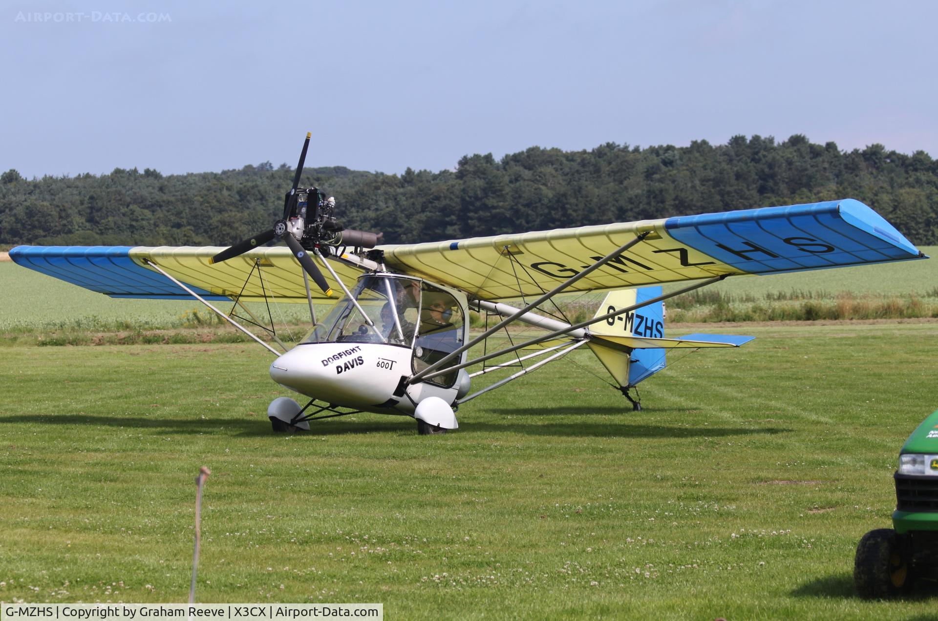 G-MZHS, 1997 Thruster T600T C/N 9077-T600T-013, Just landed.