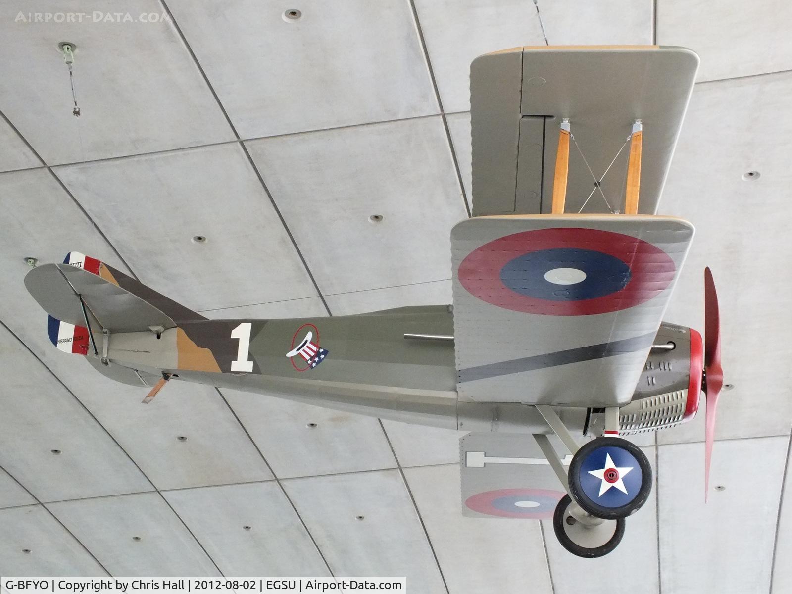 G-BFYO, 1978 SPAD S-XIII Replica C/N 0035, airworthy replica previously flown as D-EOWM and G-BFYO, now displayed at the American Air Museum