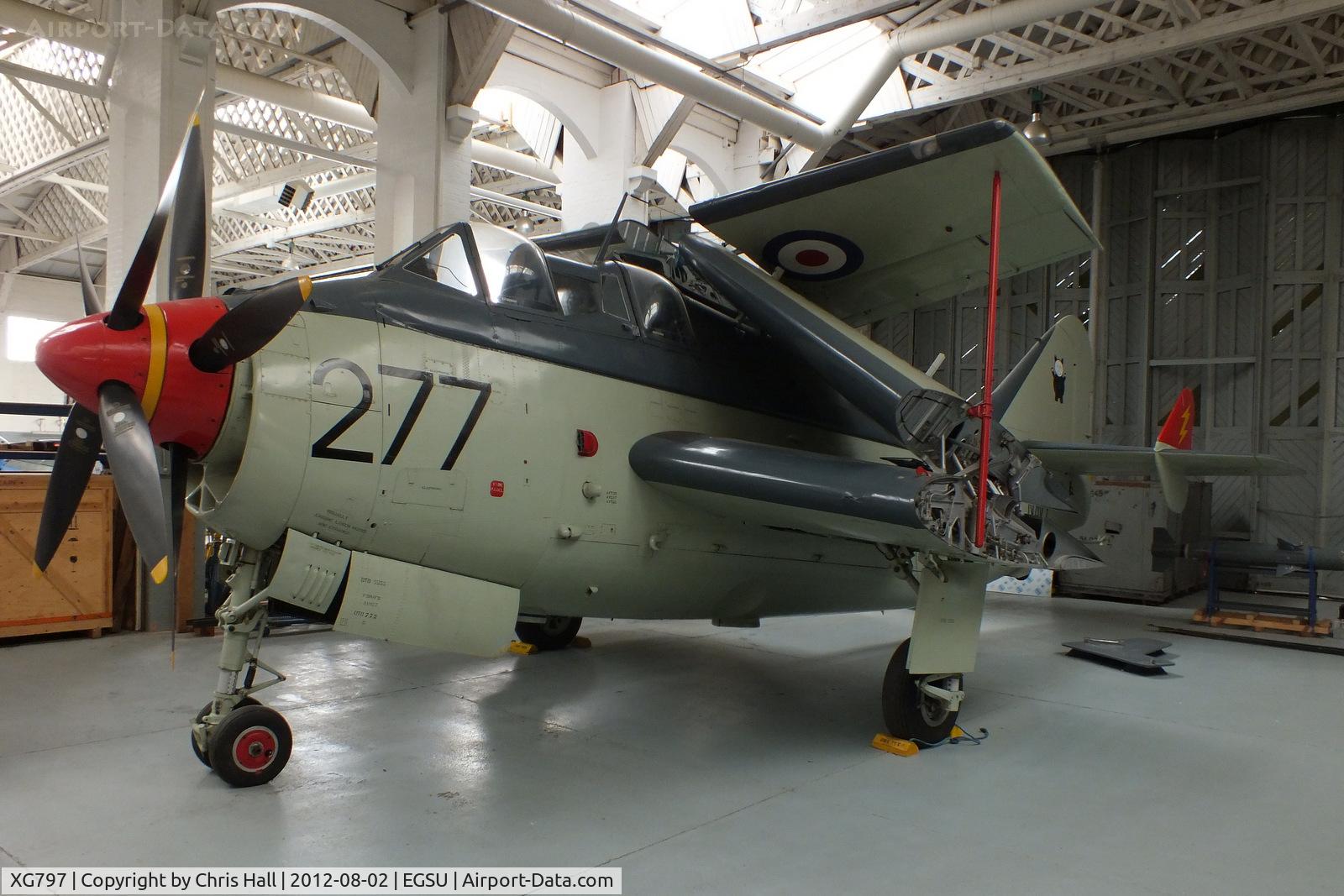 XG797, Fairey Gannet ECM.6 C/N F9365, Ex 849 NAS on displayed at the IWM Duxford