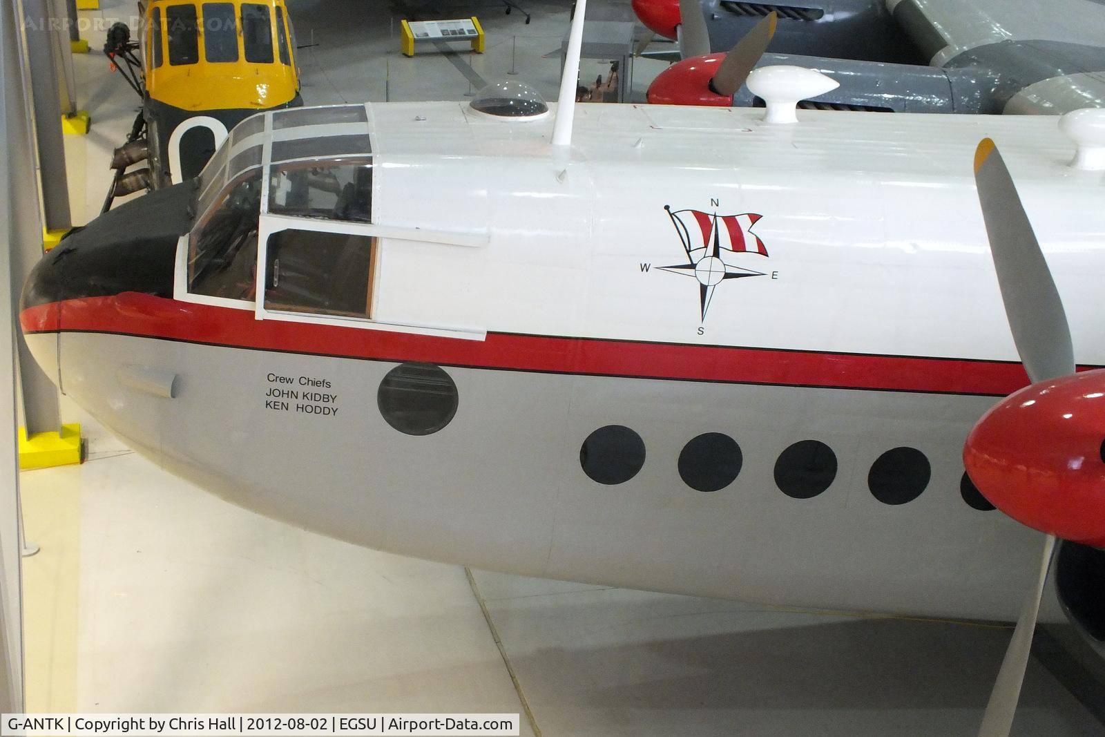 G-ANTK, 1946 Avro 685 YORK C1 C/N MW232, ex-Dan-Air London Avro York owned by the Duxford Aviation Society displayed in the 'Airspace' hangar