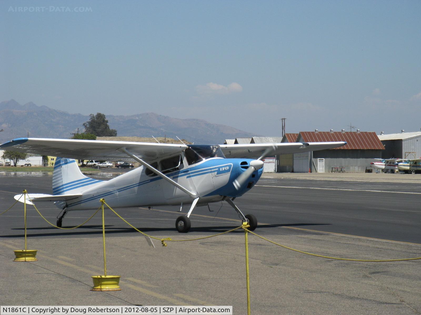 N1861C, 1953 Cessna 170B C/N 26005, 1953 Cessna 170B, Continental C145 145 Hp, classic beauty, taxi