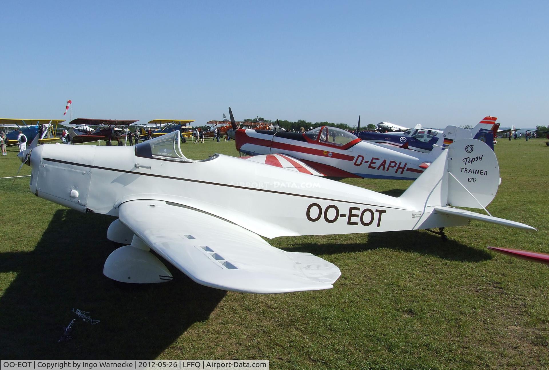 OO-EOT, 1937 Avions Fairey Tipsy B C/N 18, Tipsy Trainer 1 at the Meeting Aerien 2012, La-Ferte-Alais