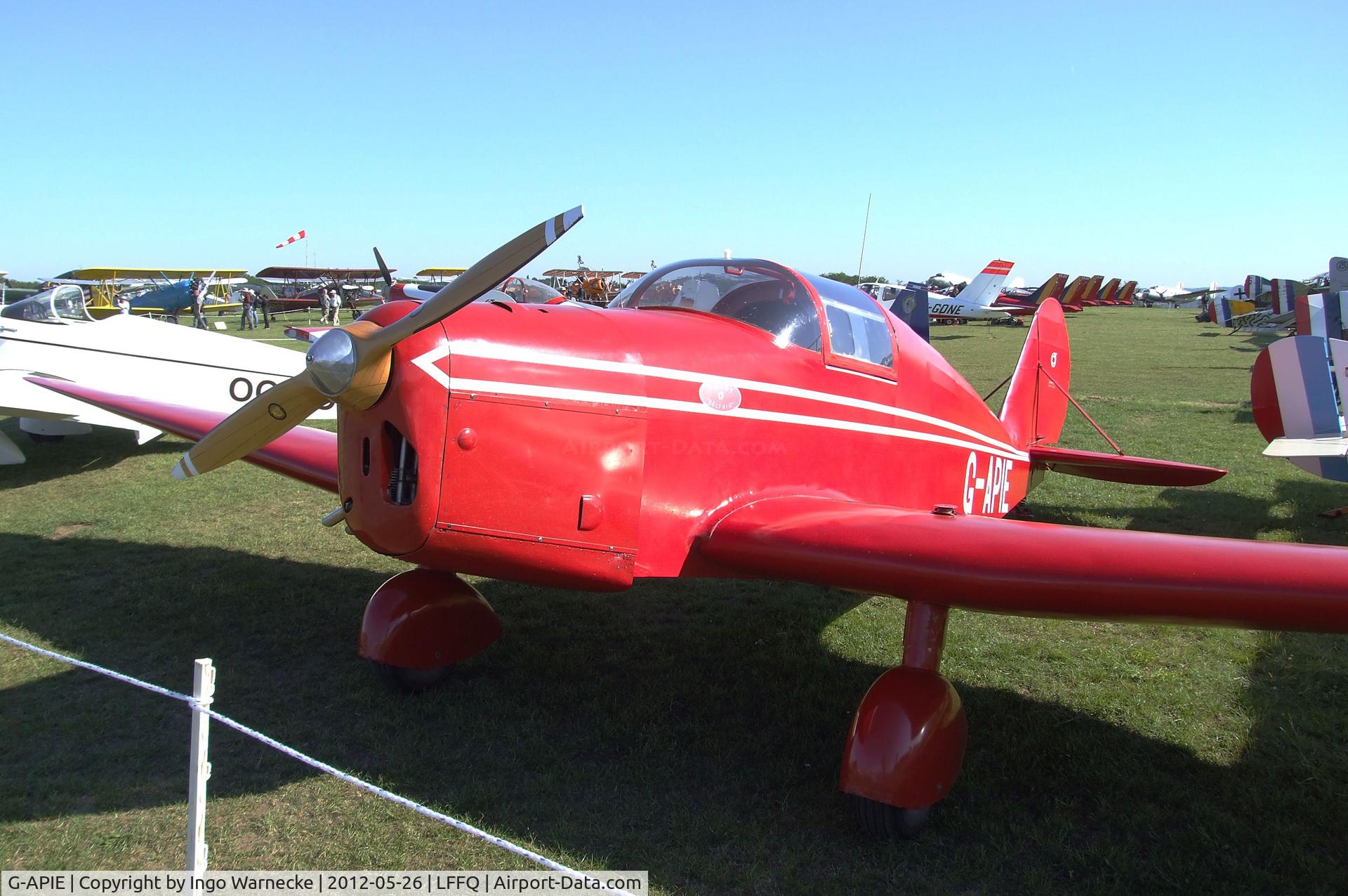G-APIE, 1958 Tipsy Belfair C/N 535, Tipsy Belfair at the Meeting Aerien 2012, La-Ferte-Alais