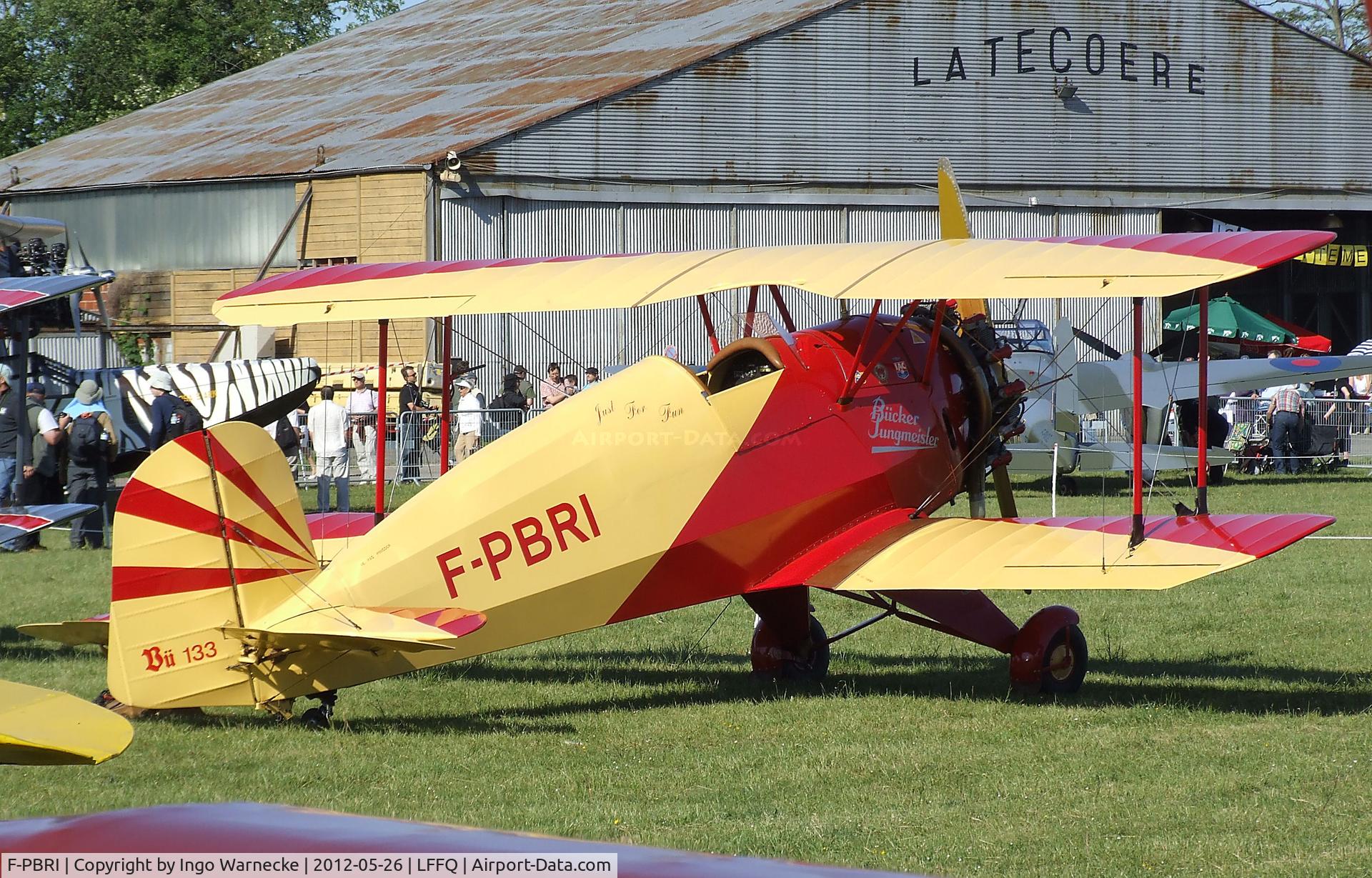 F-PBRI, 1937 Bucker Bu-133D-1 Jungmeister C/N 2008, Bücker (Hirth) Bü 133D-1 Jungmeister at the Meeting Aerien 2012, La-Ferte-Alais