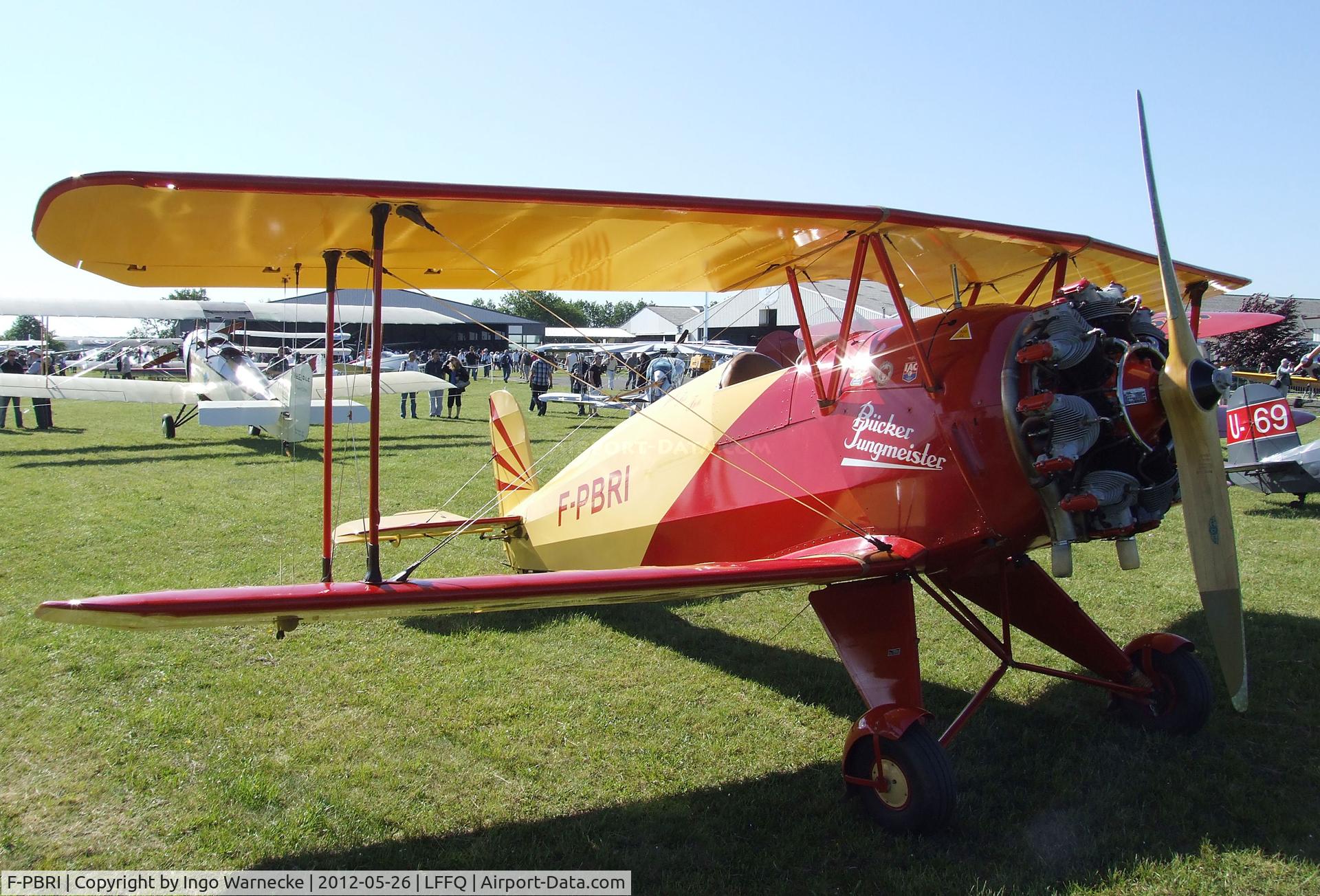 F-PBRI, 1937 Bucker Bu-133D-1 Jungmeister C/N 2008, Bücker (Hirth) Bü 133D-1 Jungmeister at the Meeting Aerien 2012, La-Ferte-Alais