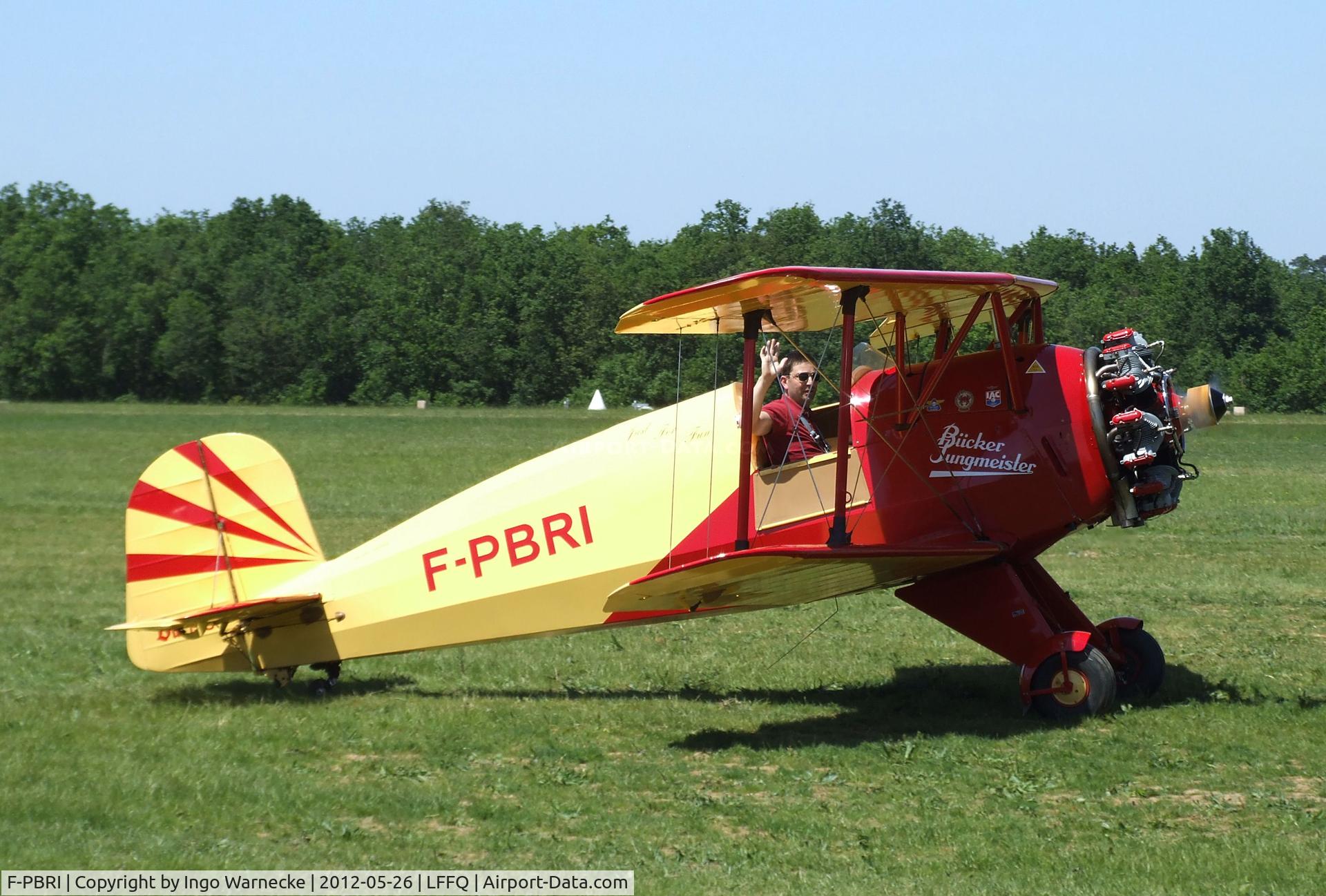 F-PBRI, 1937 Bucker Bu-133D-1 Jungmeister C/N 2008, Bücker (Hirth) Bü 133D-1 Jungmeister at the Meeting Aerien 2012, La-Ferte-Alais