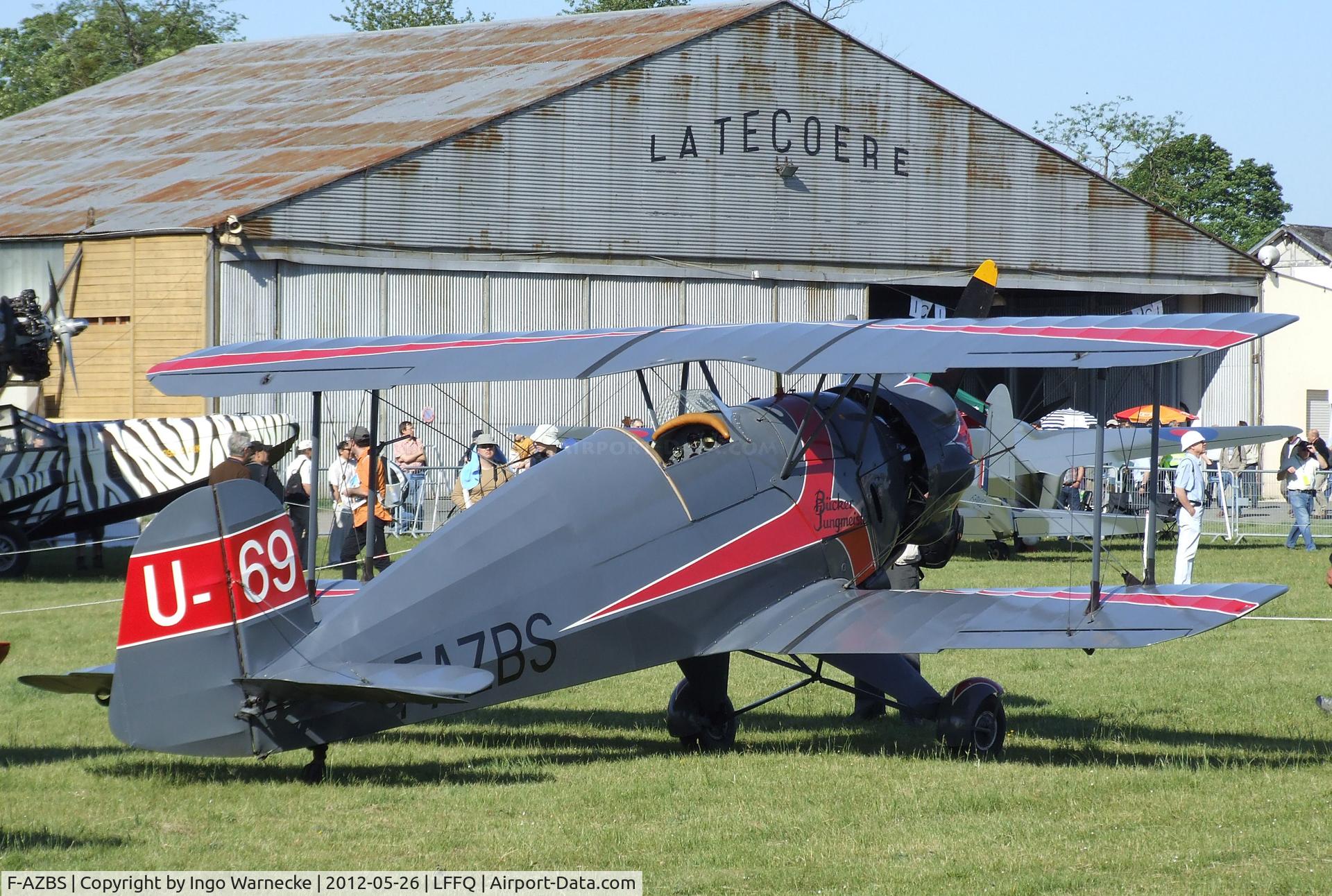 F-AZBS, 1938 Bucker Bu-133C Jungmeister C/N 16, Bücker (Doflug) Bü 133C Jungmeister at the Meeting Aerien 2012, La-Ferte-Alais