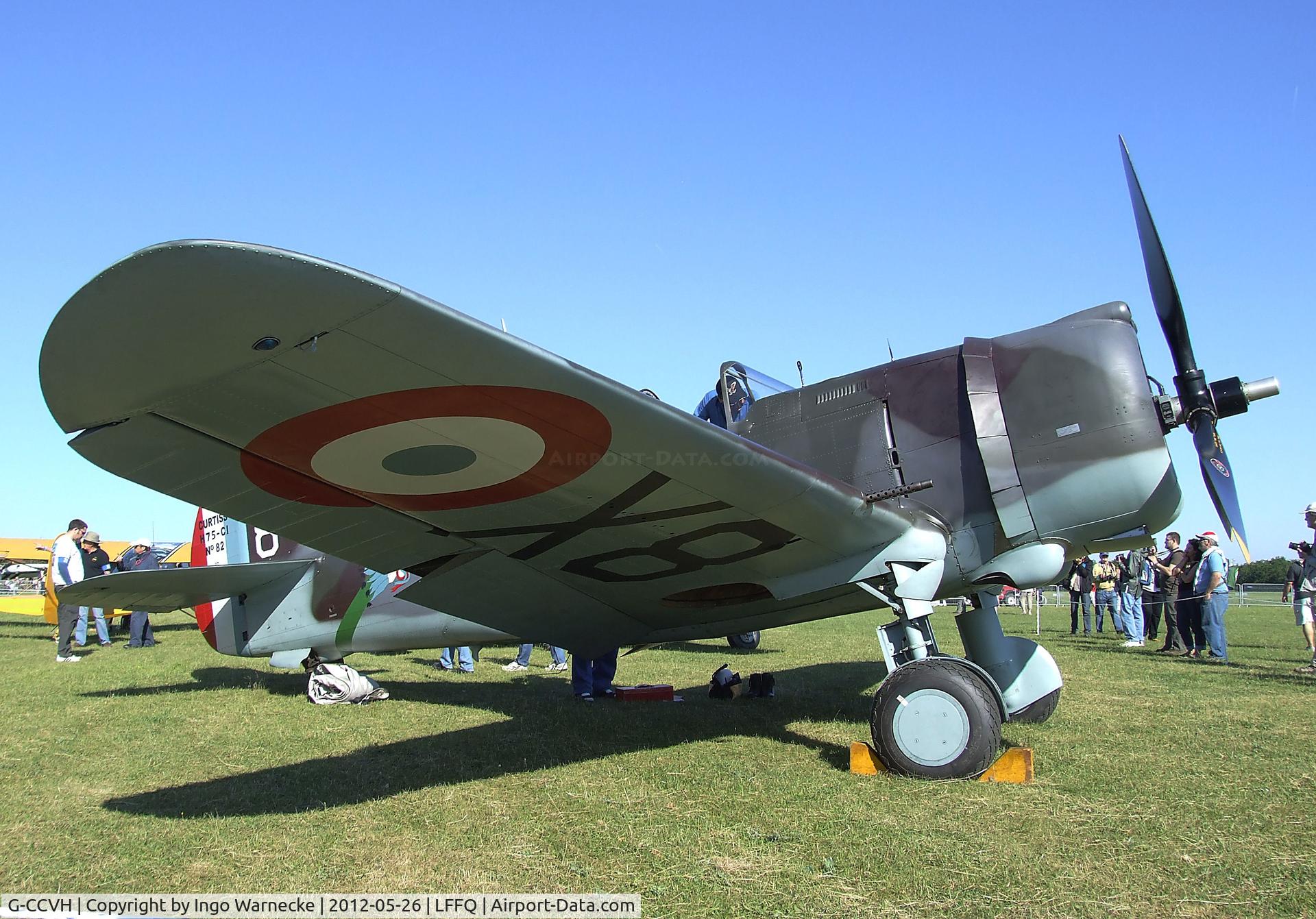 G-CCVH, 1939 Curtiss H-75A-1 C/N 12881, Curtiss H-75A-1 Hawk at the Meeting Aerien 2012, La-Ferte-Alais