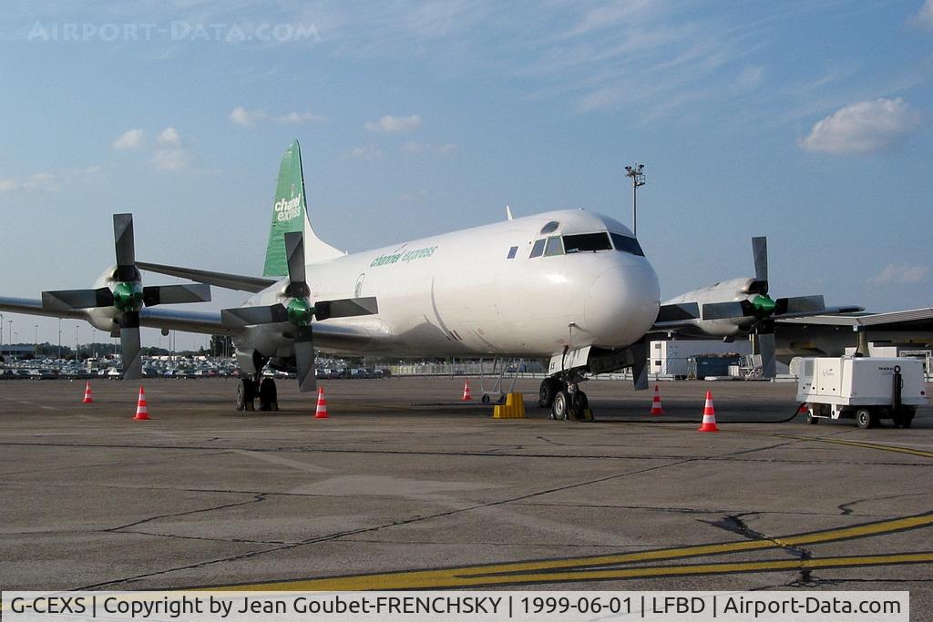 G-CEXS, 1960 Lockheed L-188C(F) Electra C/N 1091, Channel Express for DHL cargo