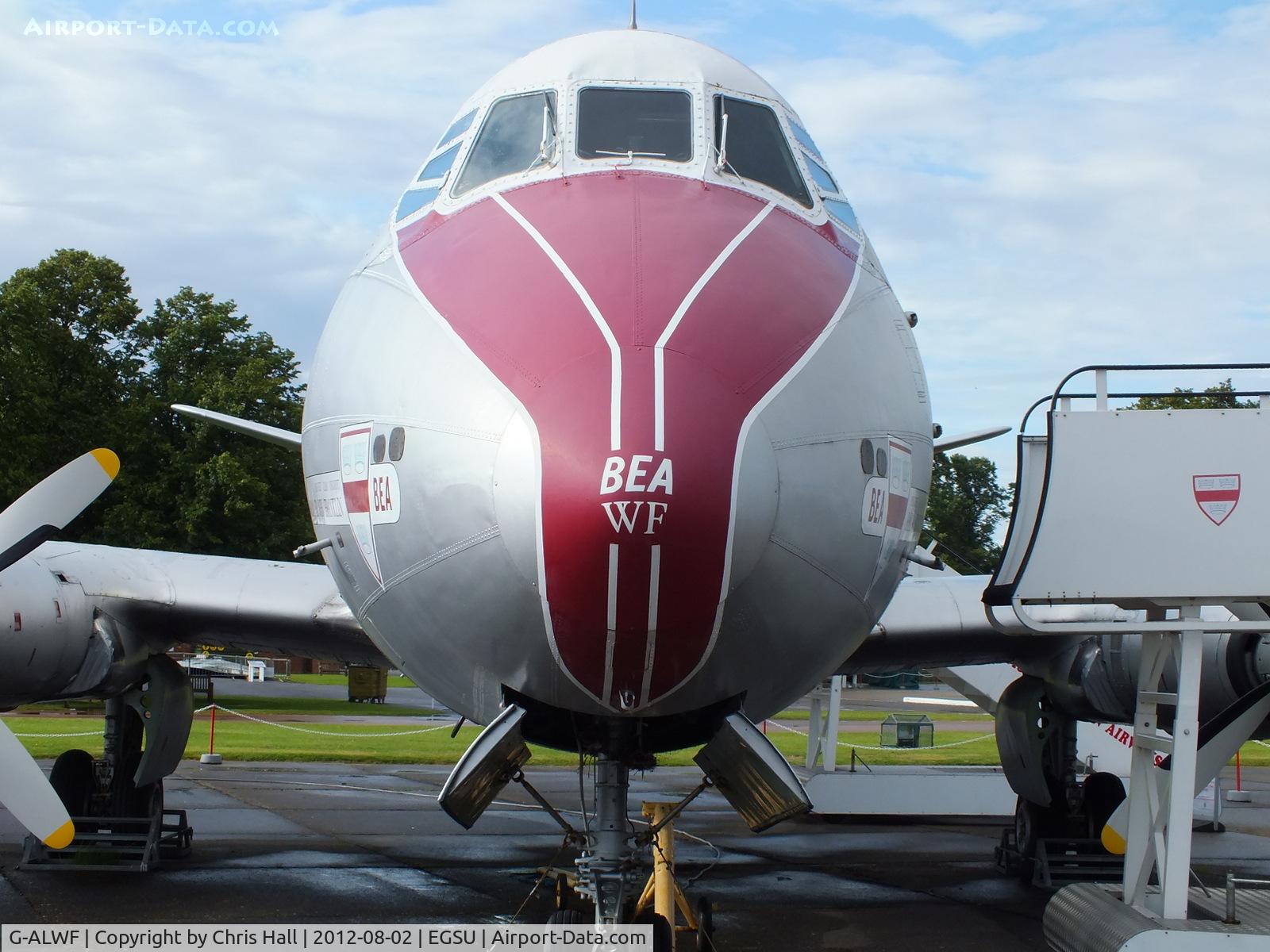 G-ALWF, 1952 Vickers Viscount 701 C/N 005, Preserved by the Duxford Aviation Society in BEA colour scheme