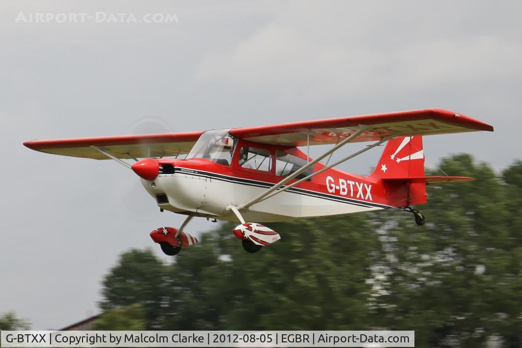 G-BTXX, 1980 Bellanca 8KCAB Decathlon C/N 595-80, Bellanca 8KCAB at The Real Aeroplane Club's Summer Madness Fly-In, Breighton Airfield, August 2012.