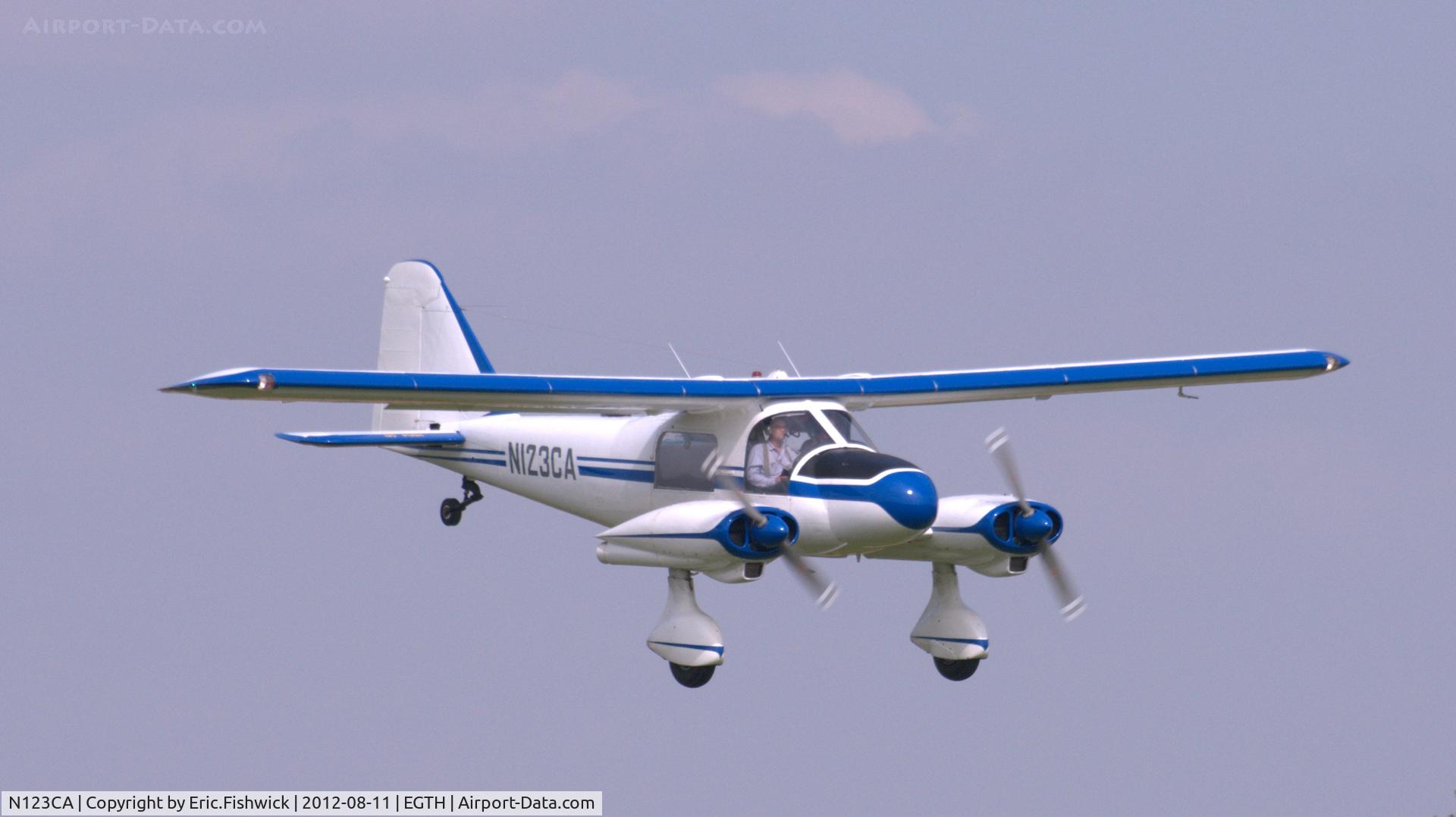 N123CA, 1964 Dornier Do-28A-1 C/N 3051, 4. N123CA returning to Shuttleworth (Old Warden) Aerodrome.