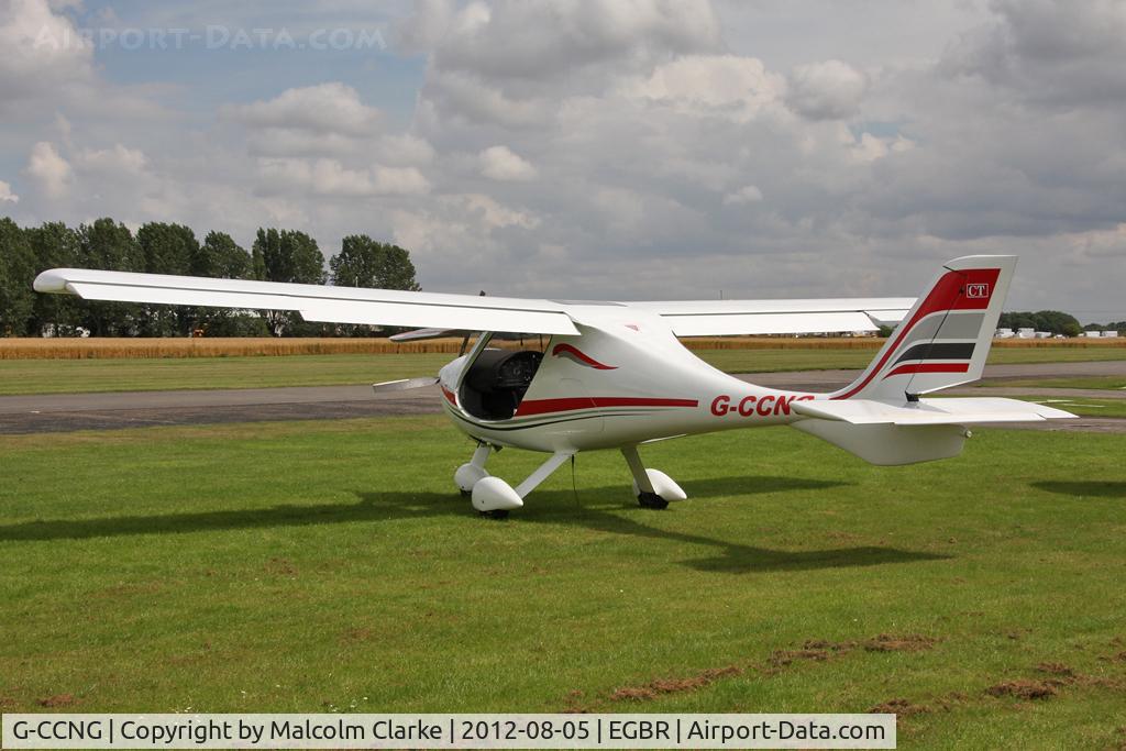 G-CCNG, 2003 Flight Design CT2K C/N 03.06.02.27, Flight Design CT-2K at The Real Aeroplane Club's Summer Madness Fly-In, Breighton Airfield, August 2012.
