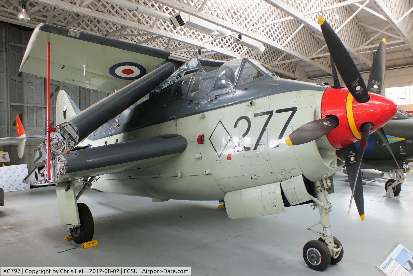 XG797, Fairey Gannet ECM.6 C/N F9365, Ex 849 NAS on displayed at the IWM Duxford