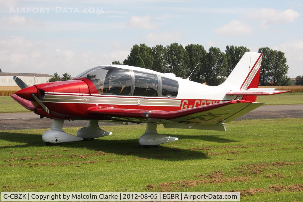 G-CBZK, 2002 Robin DR-400-180 Regent Regent C/N 2543, Robin DR-400-180 Regent at The Real Aeroplane Club's Summer Madness Fly-In, Breighton Airfield, August 2012.