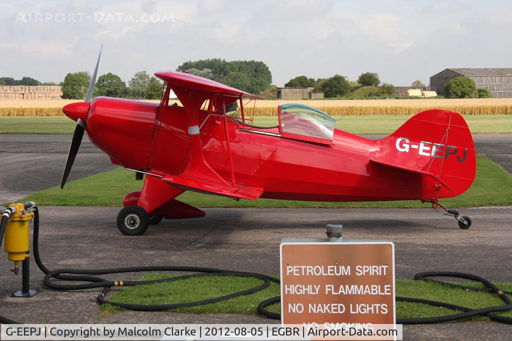 G-EEPJ, 1991 Pitts S-1S Special C/N PFA 009-11557, Pitts S-1S  at The Real Aeroplane Club's Summer Madness Fly-In, Breighton Airfield, August 2012.
