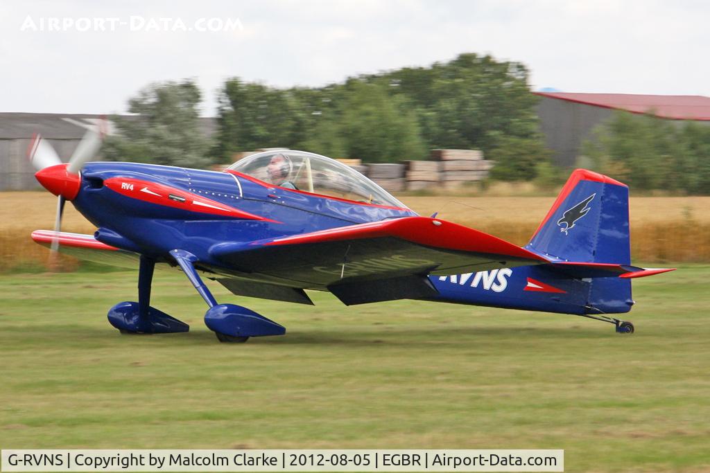 G-RVNS, 2003 Vans RV-4 C/N PFA 181-12443, Vans RV-4 at The Real Aeroplane Company's Summer Madness Fly-In, Breighton Airfield, August 2012.