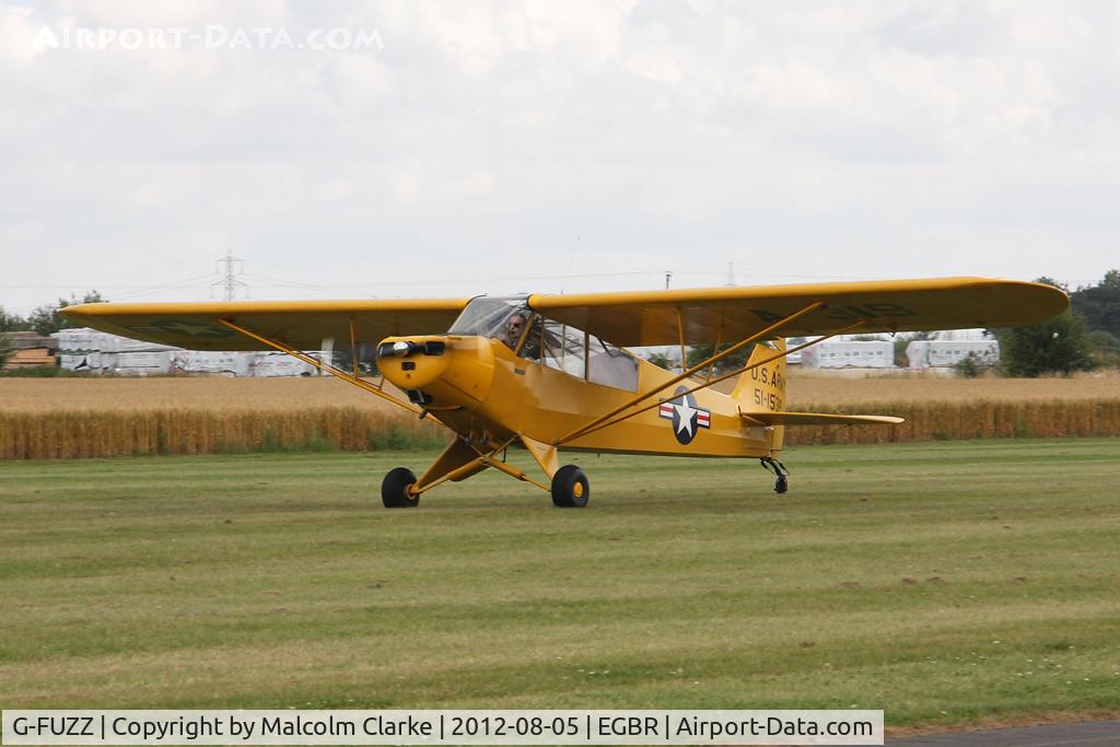 G-FUZZ, 1951 Piper L-18C Super Cub (PA-18-95) C/N 18-1016, Piper L-18C Super Cub at The Real Aeroplane Company's Summer Madness Fly-In, Breighton Airfield, August 2012.