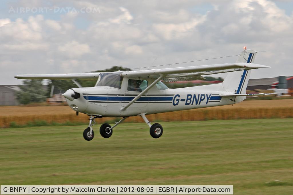 G-BNPY, 1977 Cessna 152 C/N 152-80249, Cessna 152 at The Real Aeroplane Club's Summer Madness Fly-In, Breighton Airfield, August 2012.