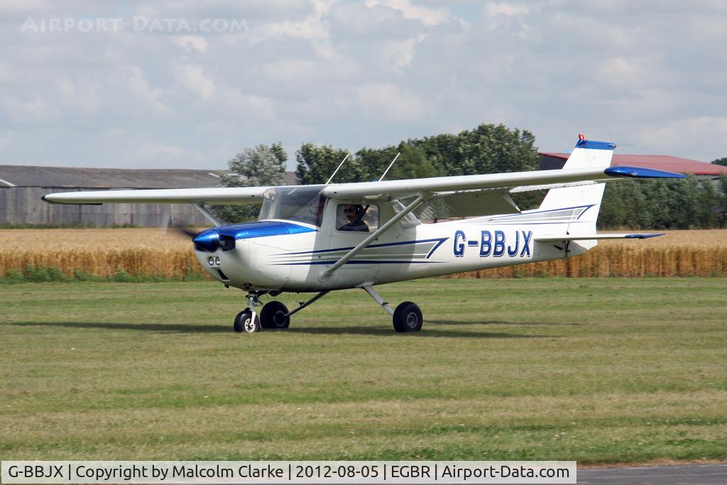G-BBJX, 1974 Reims F150L C/N 1017, Reims F150L at The Real Aeroplane Club's Summer Madness Fly-In, Breighton Airfield, August 2012.
