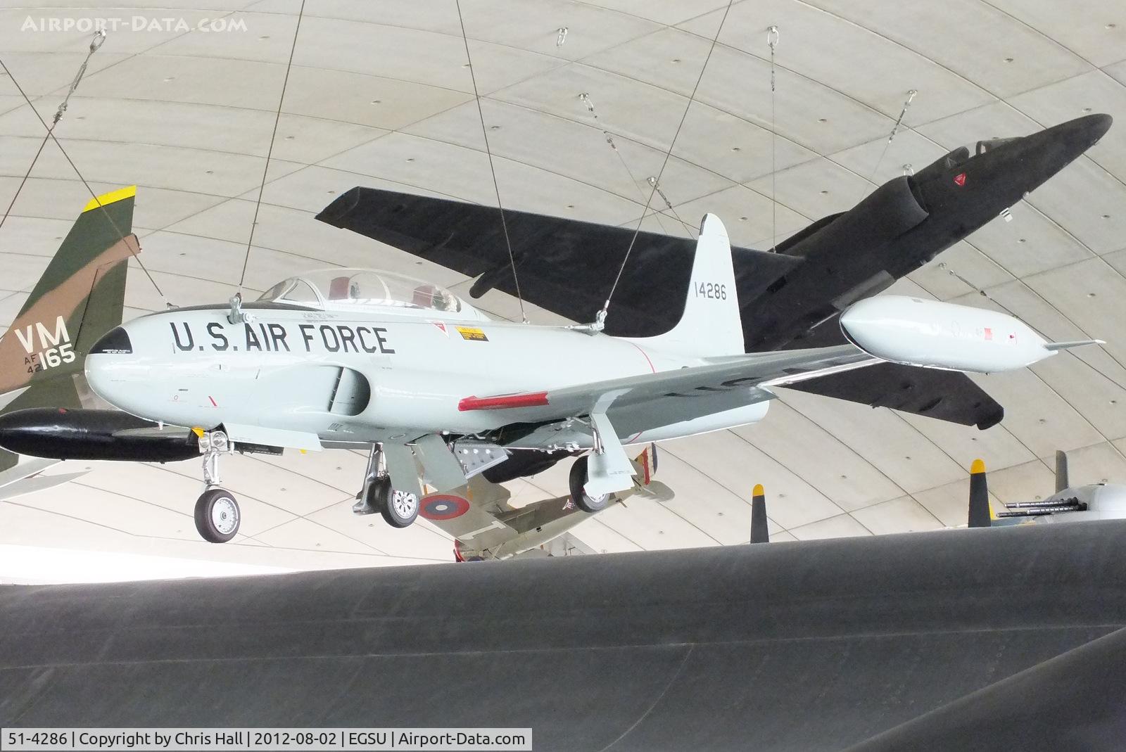 51-4286, 1951 Lockheed T-33A Shooting Star C/N 580-5581, Preserved in the American Air Museum, Duxford