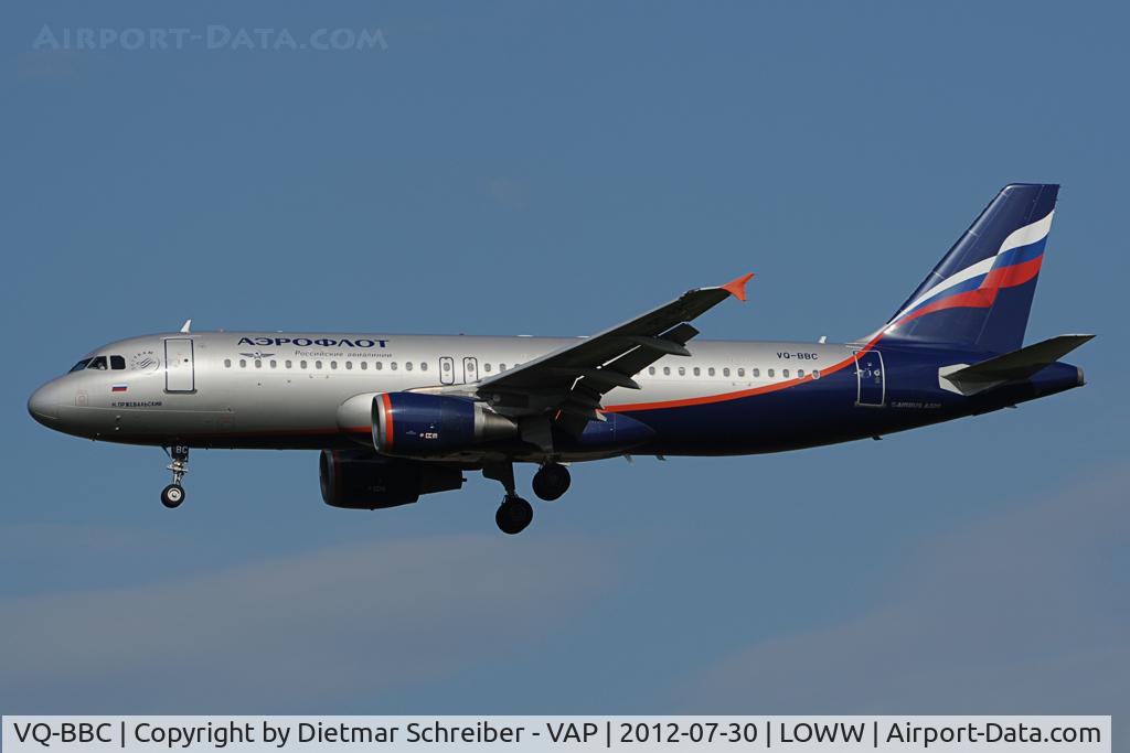 VQ-BBC, 2009 Airbus A320-214 C/N 3835, Aeroflot Airbus 320