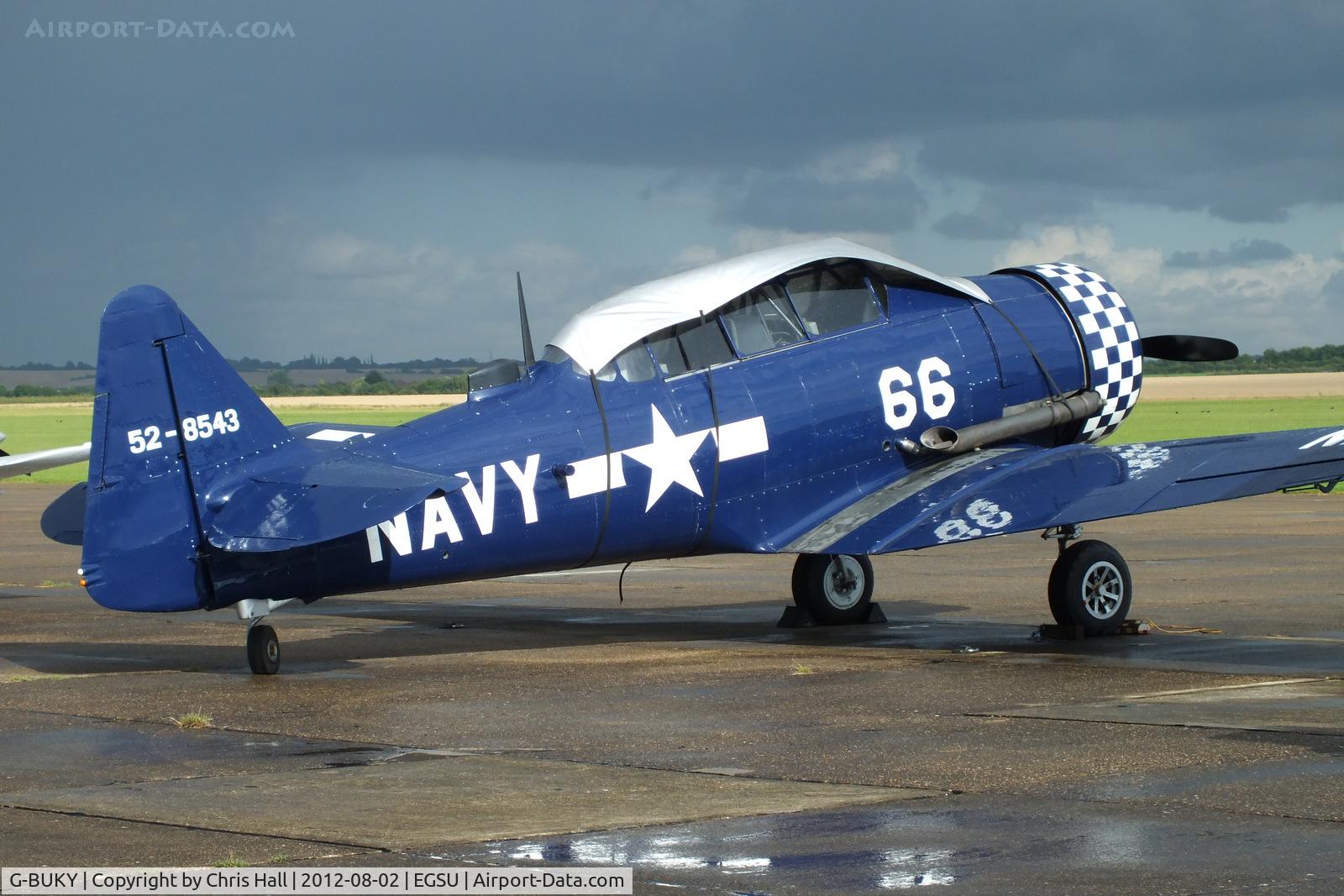 G-BUKY, 1952 Canadian Car & Foundry T-6H Harvard Mk.4M C/N CCF4-464, on the apron at Duxford