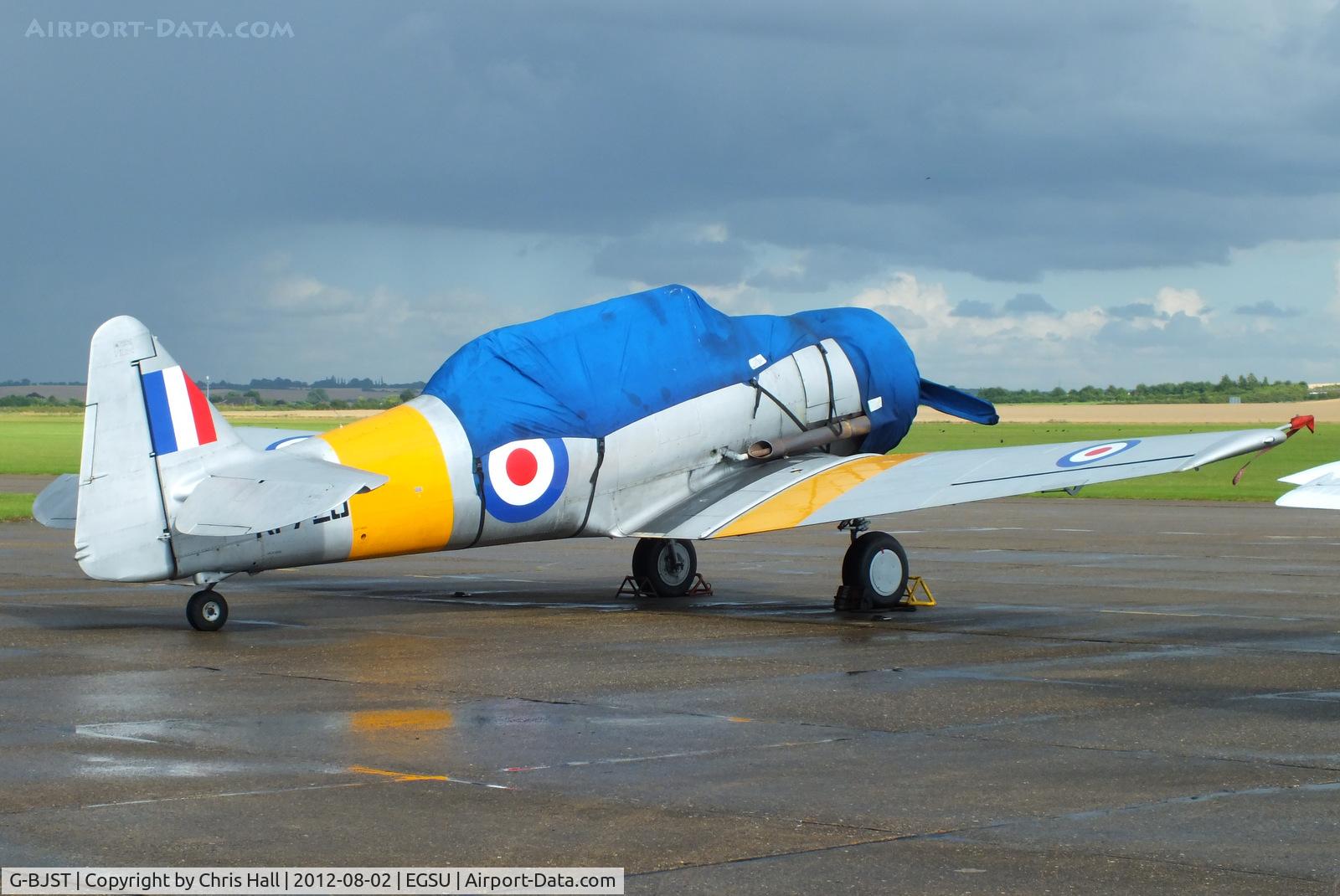 G-BJST, 1953 Canadian Car & Foundry T-6H Harvard Mk.4M C/N 14A-2429, on the apron at Duxford