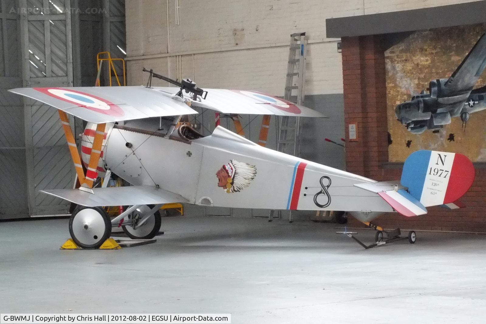 G-BWMJ, 1981 Nieuport 17 Scout Replica C/N PFA 121-12351, at the IWM Duxford