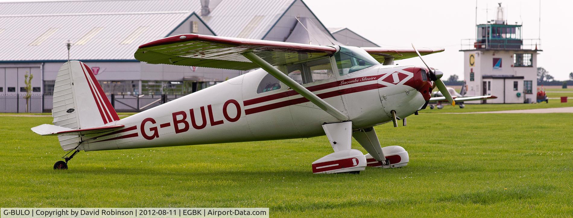 G-BULO, 1946 Luscombe 8F Silvaire C/N 4216, Parked up at Sywell aerodrome