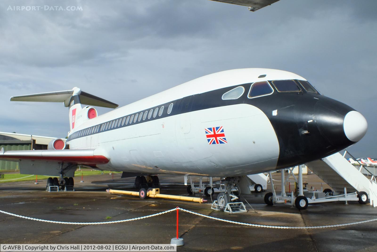 G-AVFB, 1967 Hawker Siddeley HS-121 Trident 2E C/N 2141, Preserved by the Duxford Aviation Society in the original BEA 