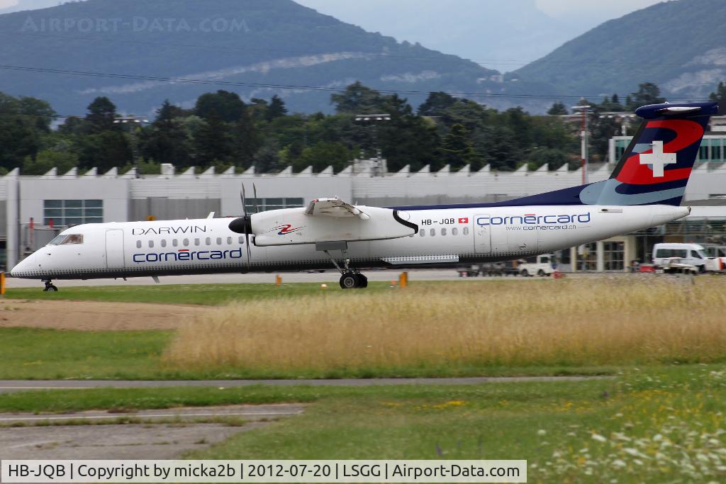 HB-JQB, 2007 De Havilland Canada DHC-8-402 Dash 8 C/N 4175, Take off in 05