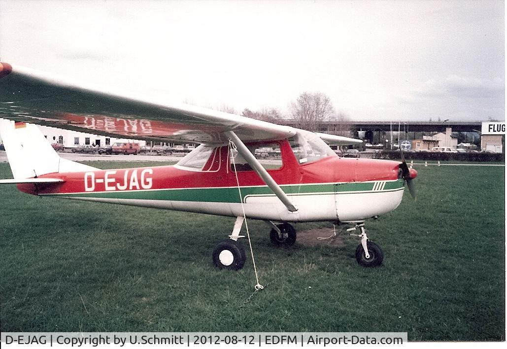 D-EJAG, 1966 Reims F150F C/N 0046, Aufgenommen 1985 in Mannheim, nach der Abholung in Freiburg